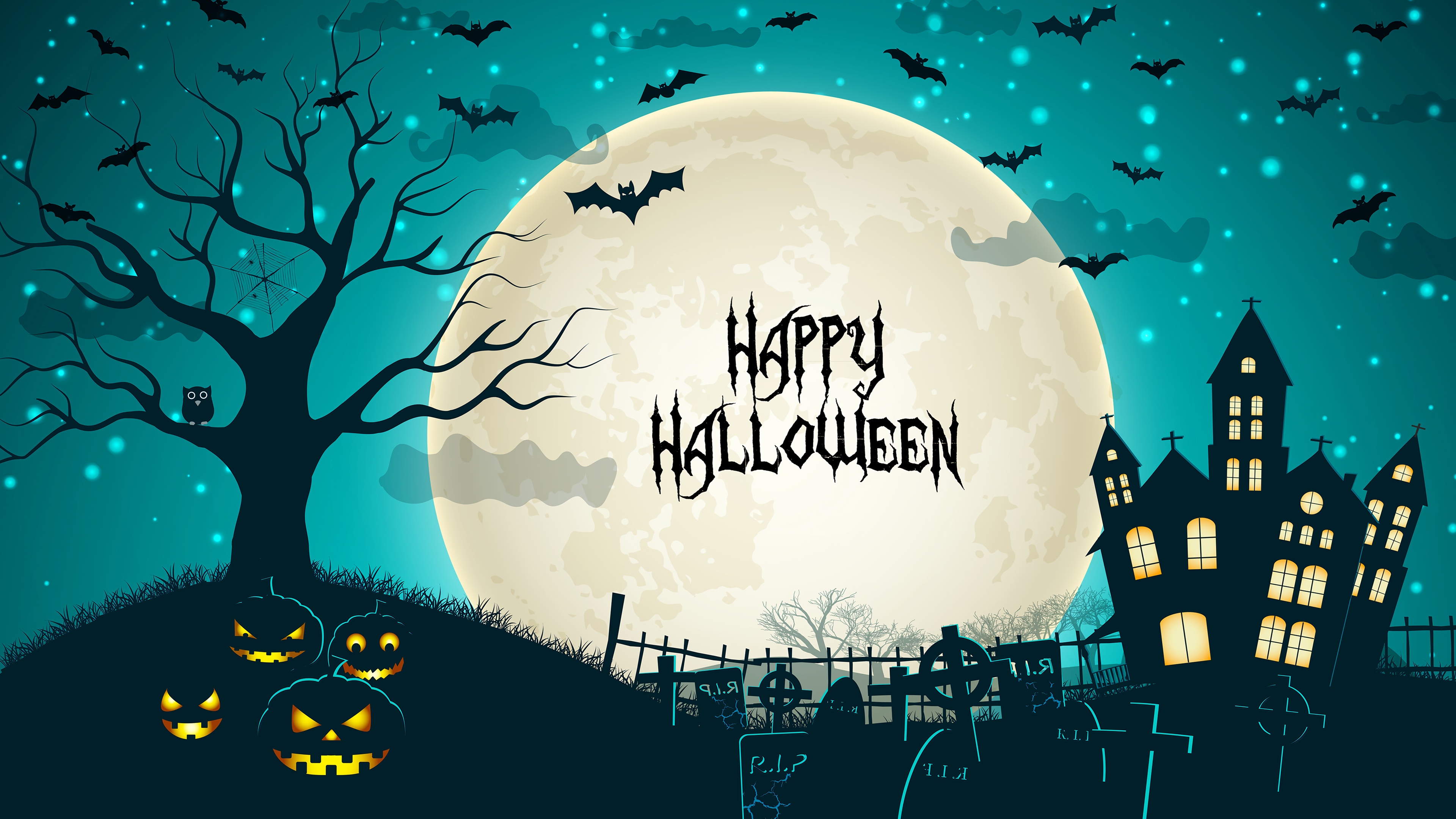 Happy Halloween 4K HD Wallpaper