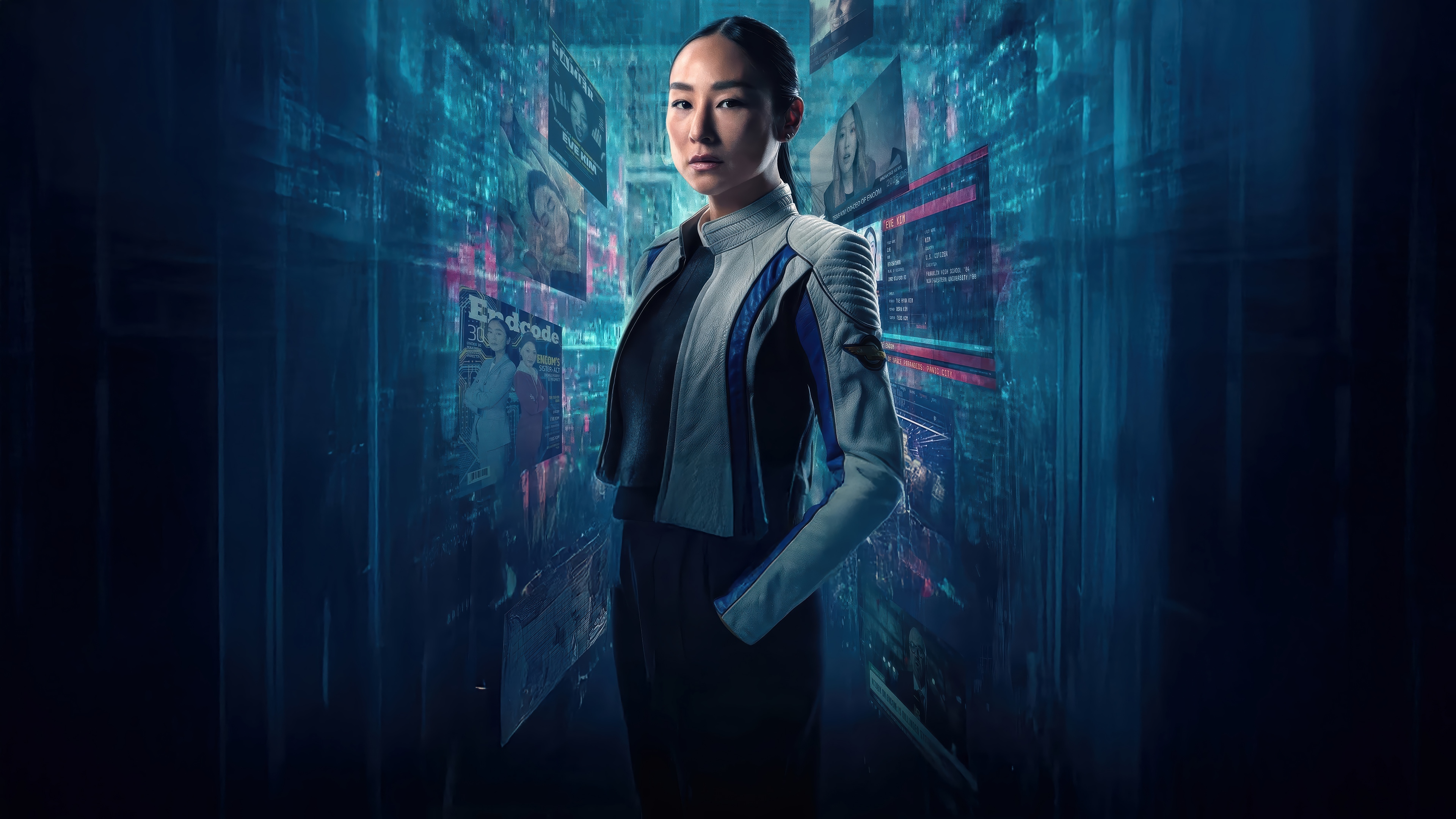 Greta Lee in Tron: Ares 4K HD Wallpaper