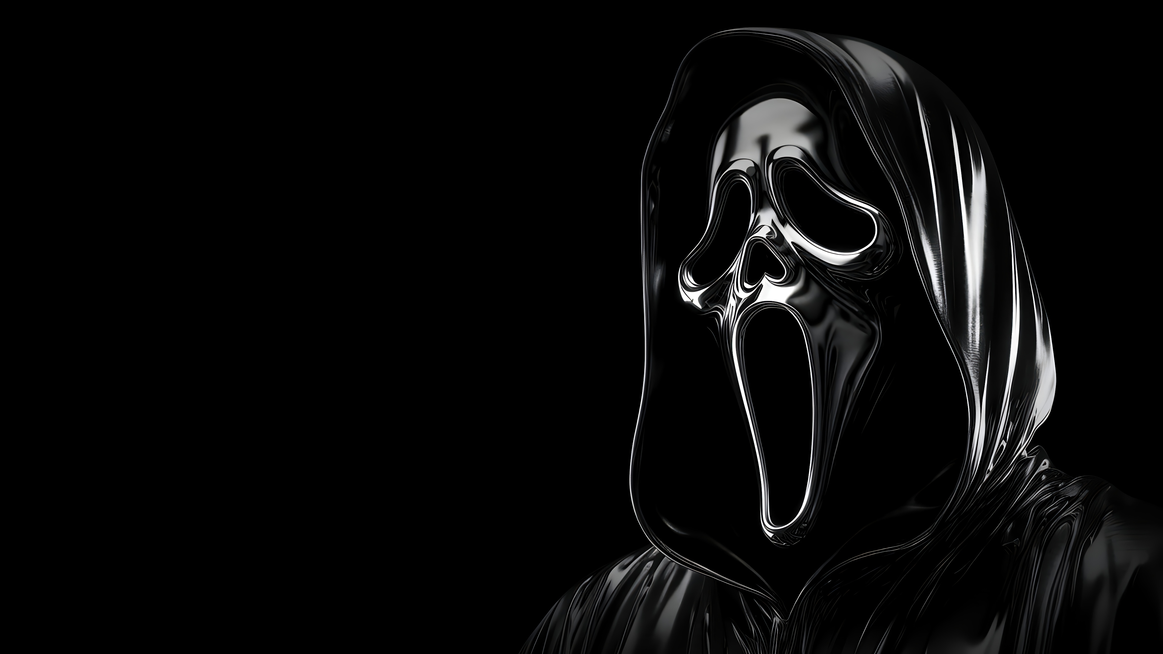 Ghostface mask from Scream movie 4K HD Wallpaper