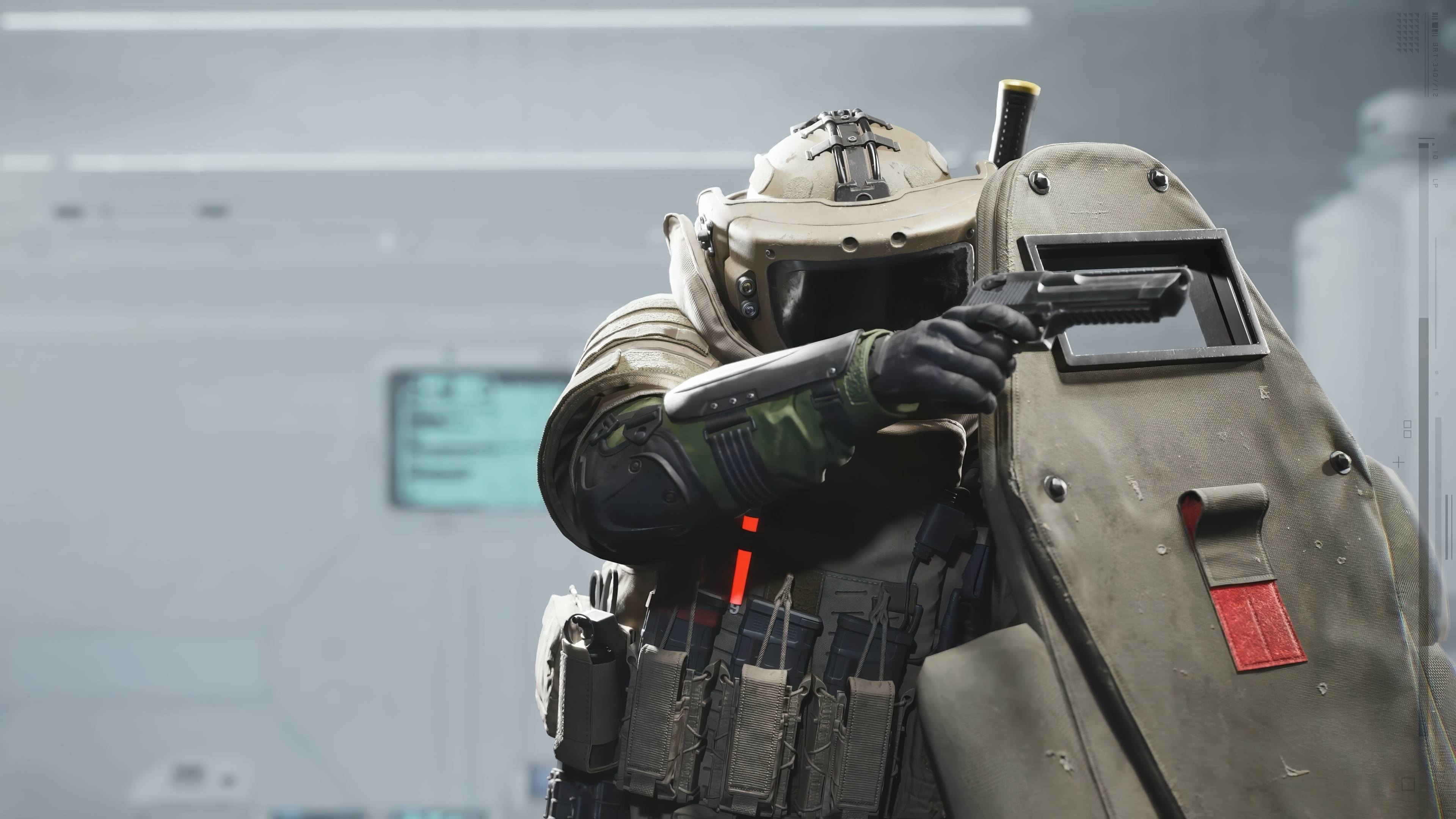 Sledge with Shield and Pistol in 4K HD Wallpaper