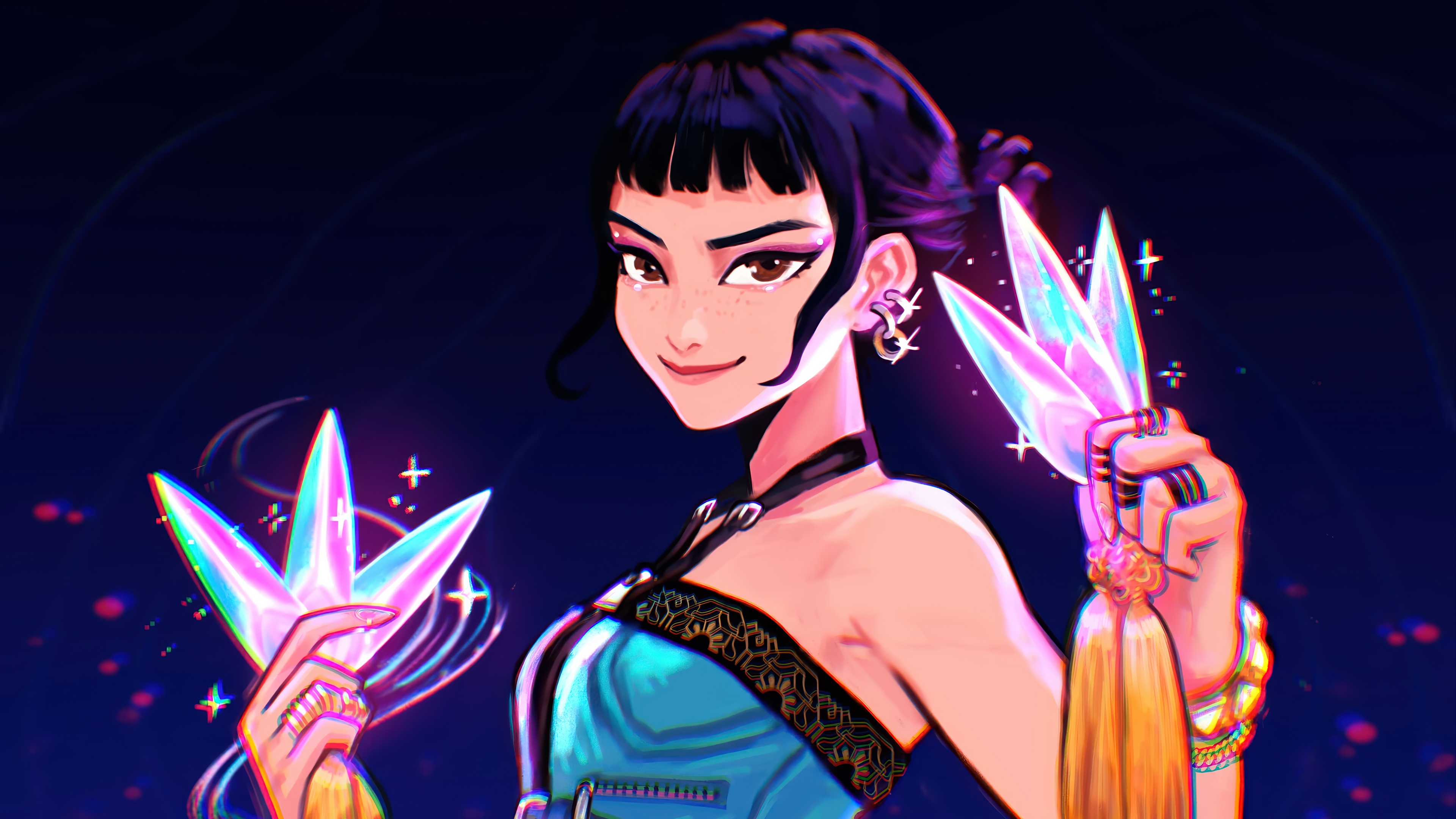 Zoey from Kpop Demon Hunters 4K HD Wallpaper