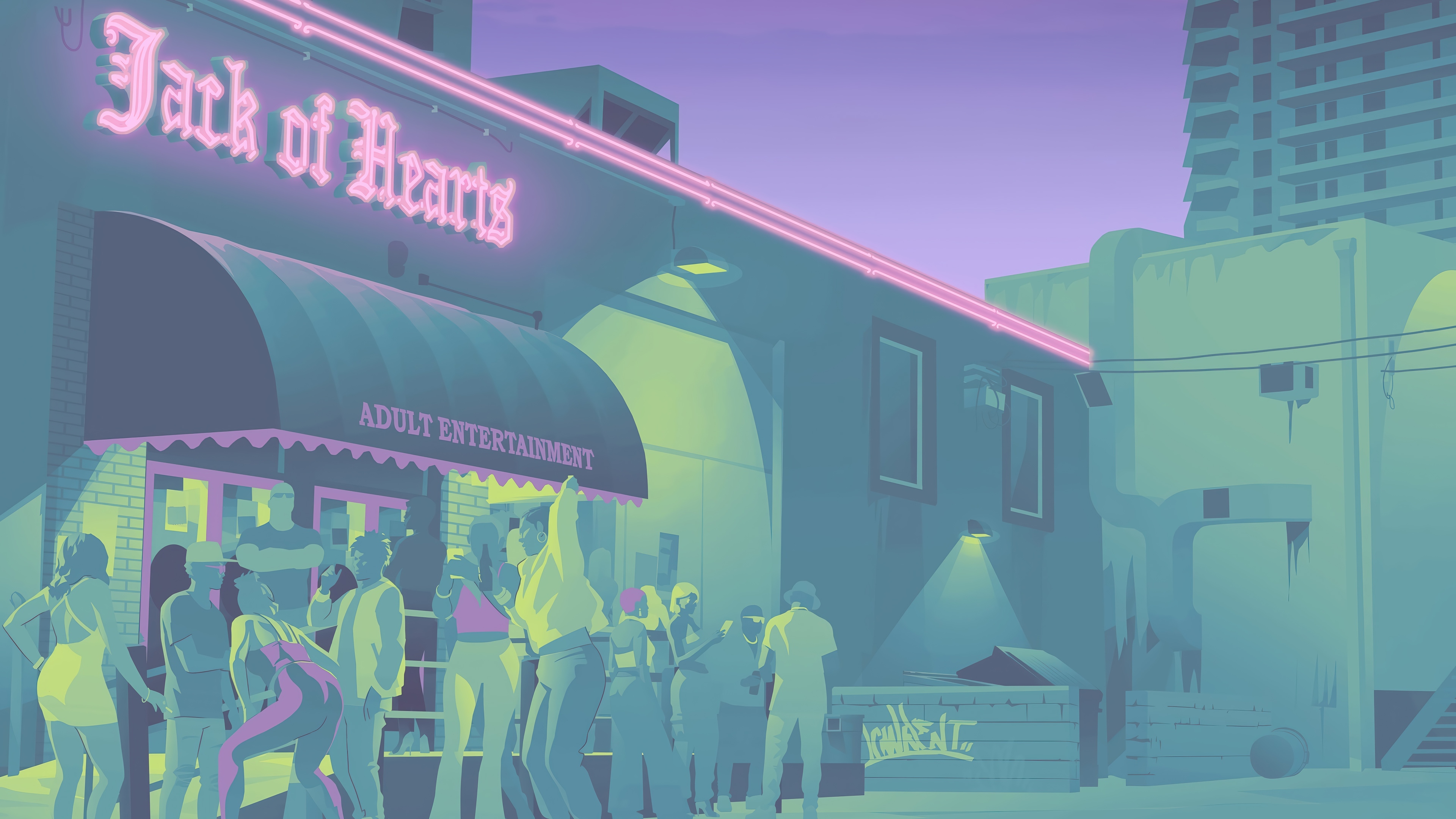 Jack of Hearts Adult Entertainment Club in GTA 6 HD Wallpaper