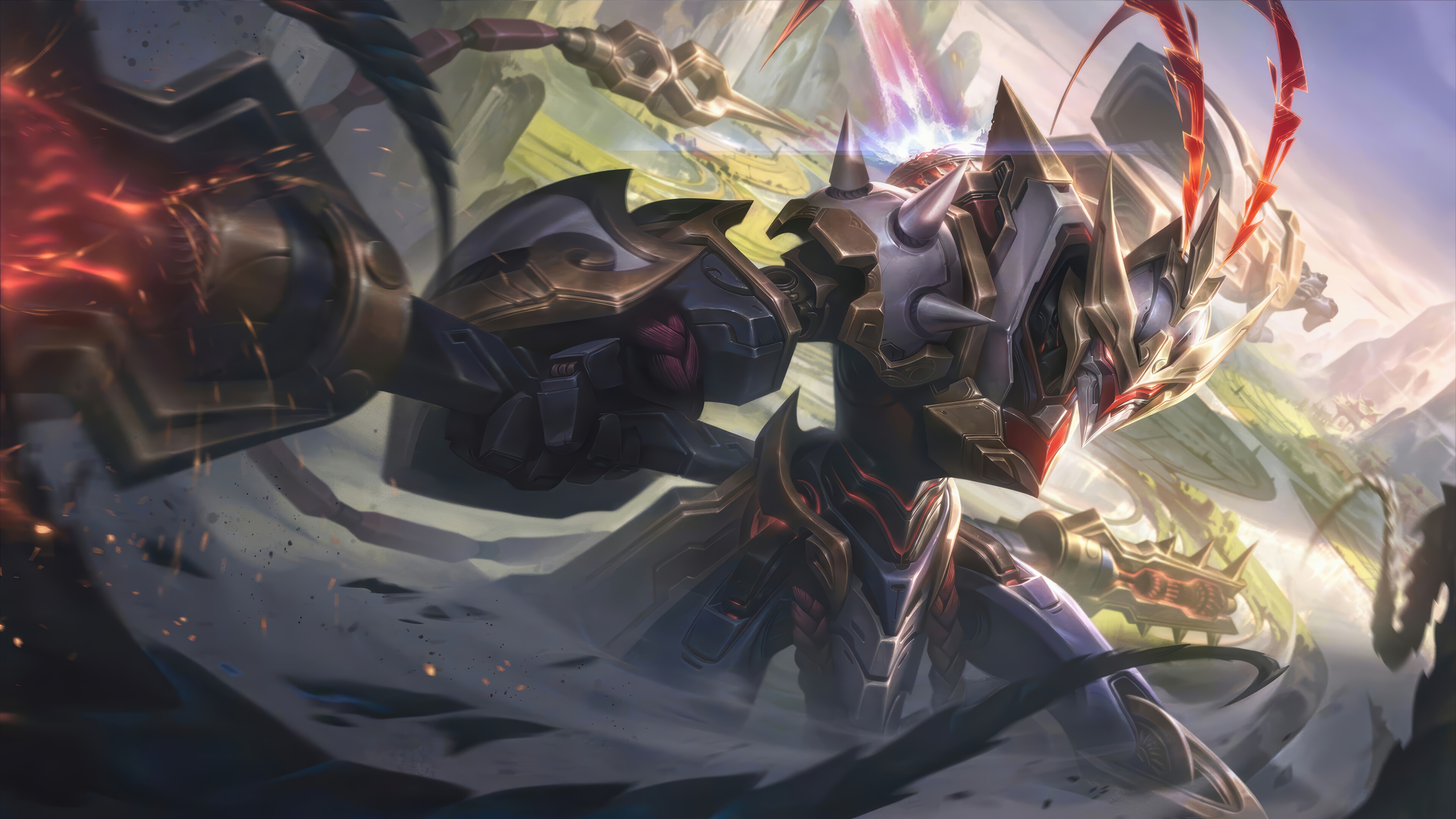 Mecha Kingdoms Wukong Splash Art 4K HD Wallpaper