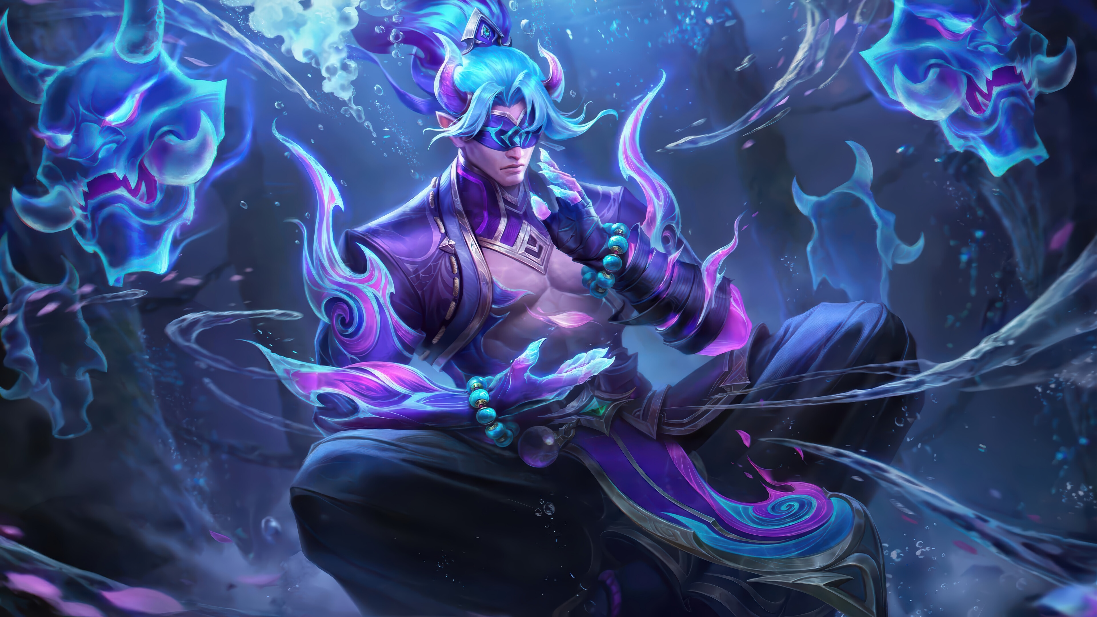 Spirit Blossom Lee Sin 4K Splash Art HD Wallpaper