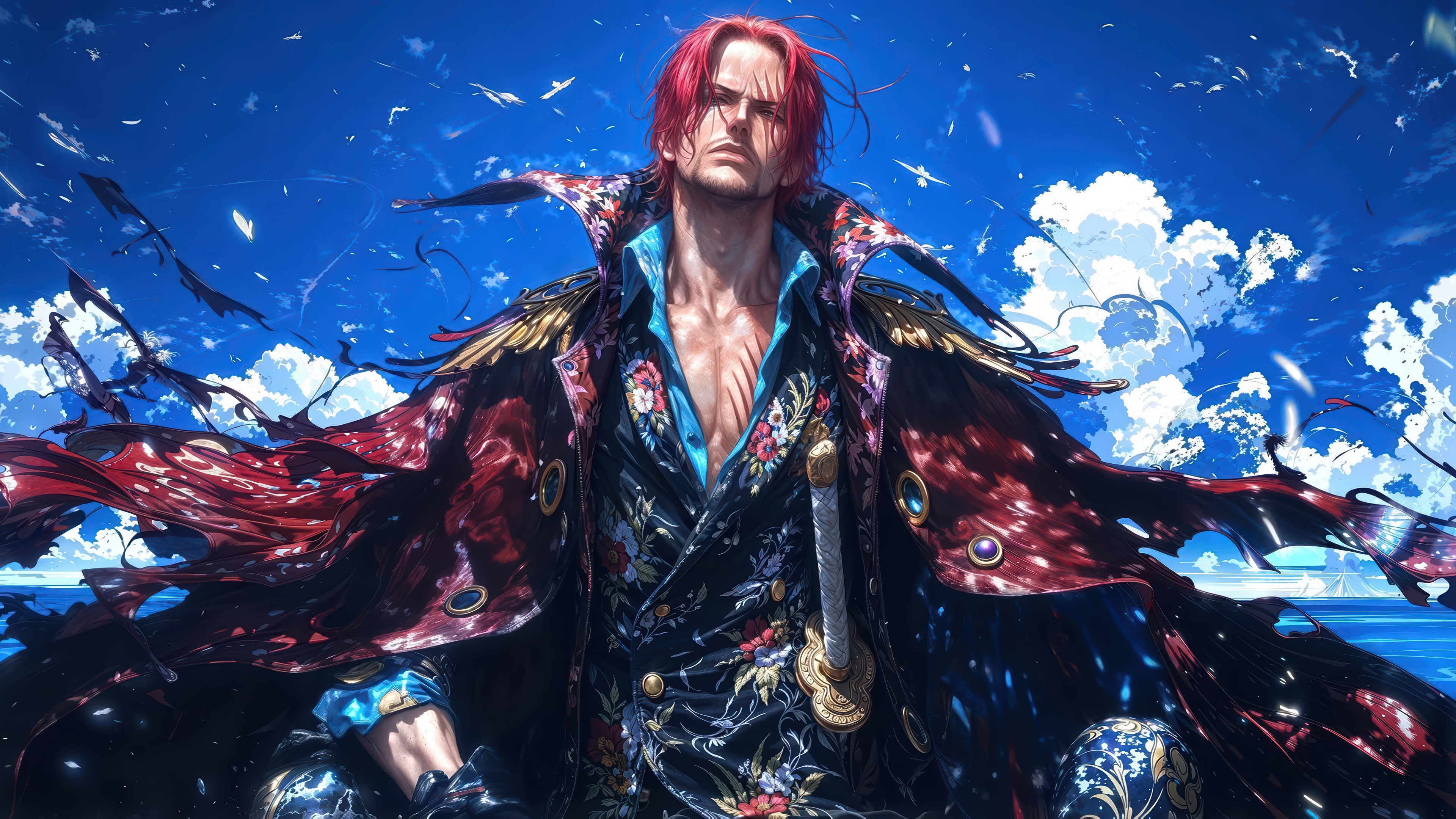 Shanks from One Piece in 4K HD Wallpaper