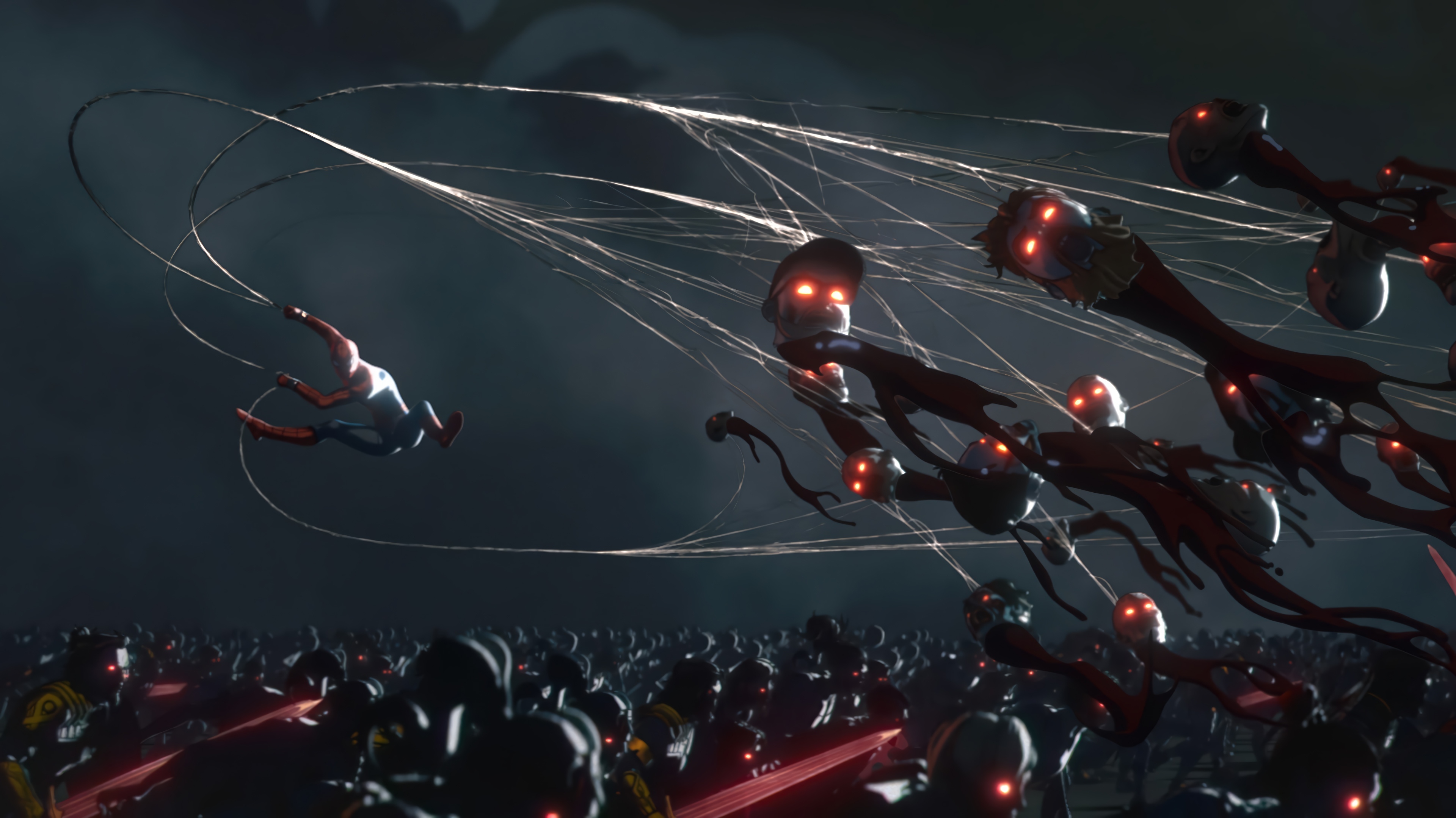 Spider-Man vs. Marvel Zombies in 4K HD Wallpaper