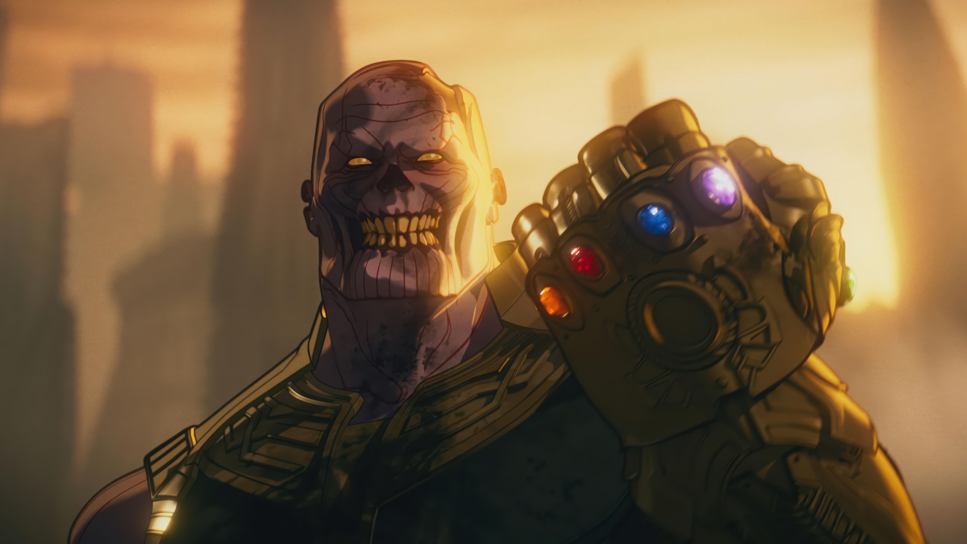 Thanos with Infinity Gauntlet - Marvel Zombies 4K HD Wallpaper