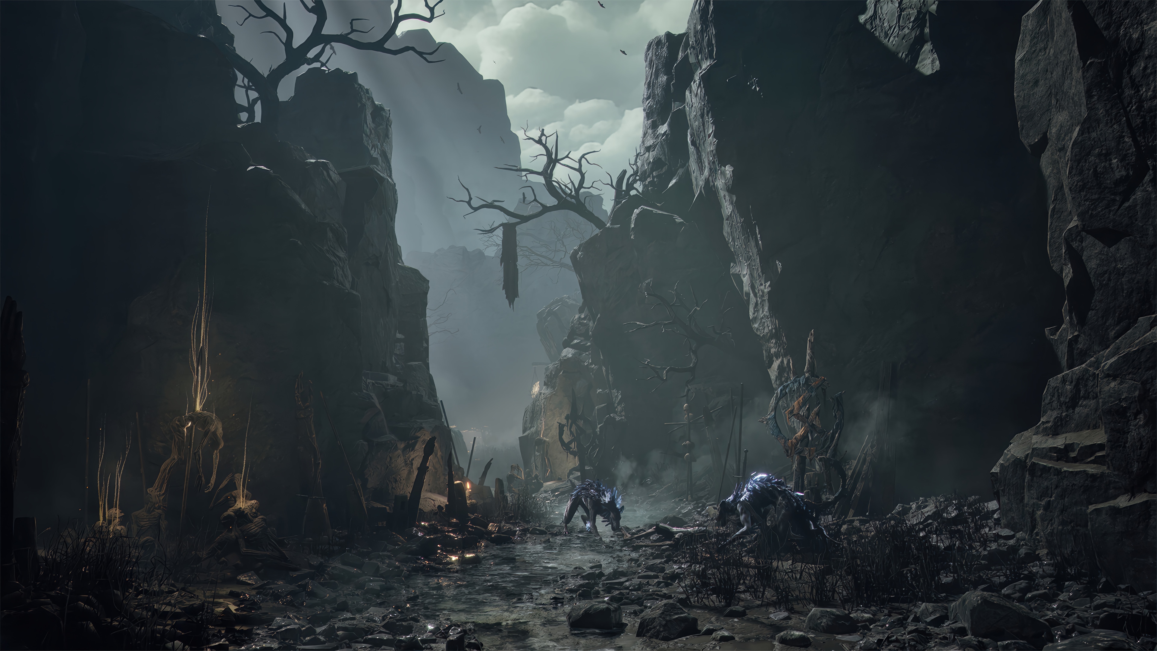 Mistfall Hunter 4K HD Wallpaper