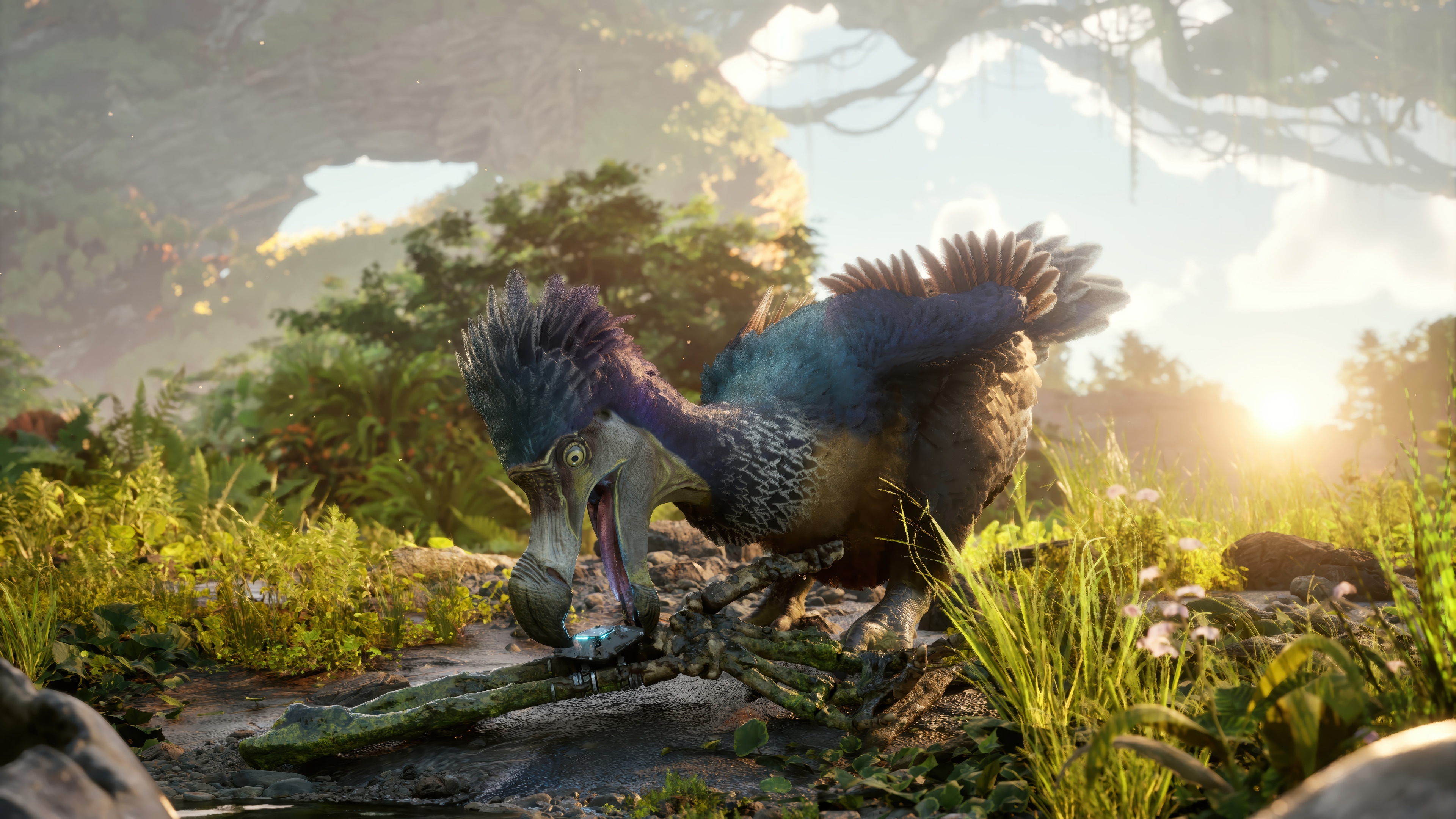 Ark 2 Dinosaur in a Lush Forest HD Wallpaper
