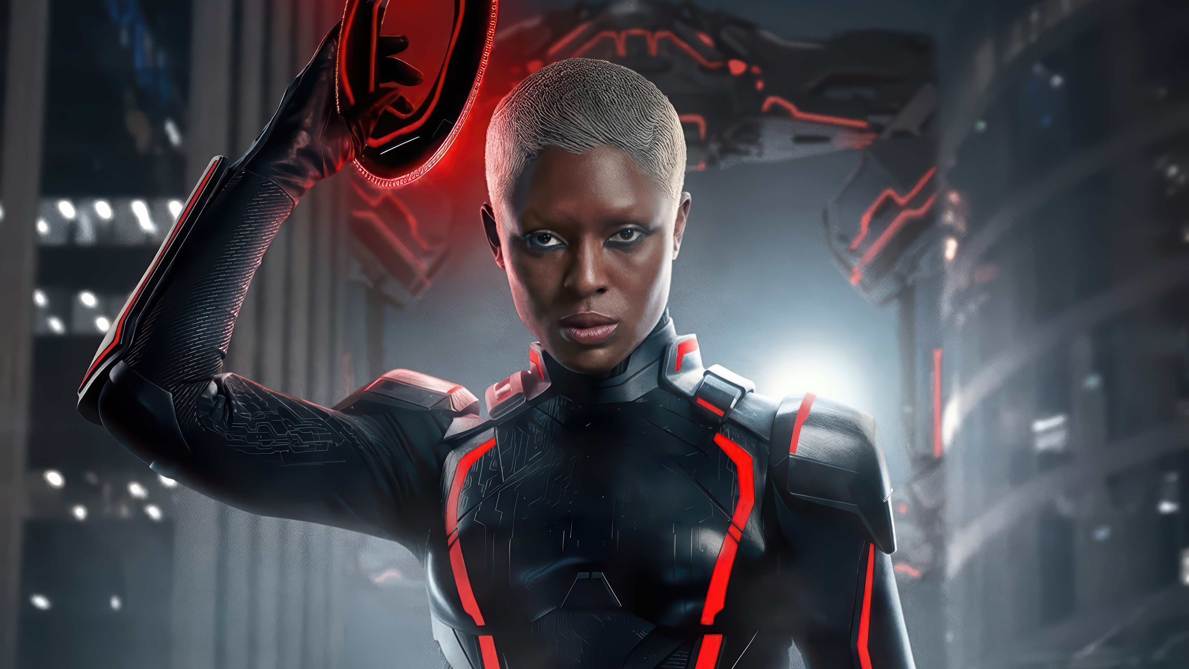 Jodie Turner-Smith in Tron: Ares 4K HD Wallpaper