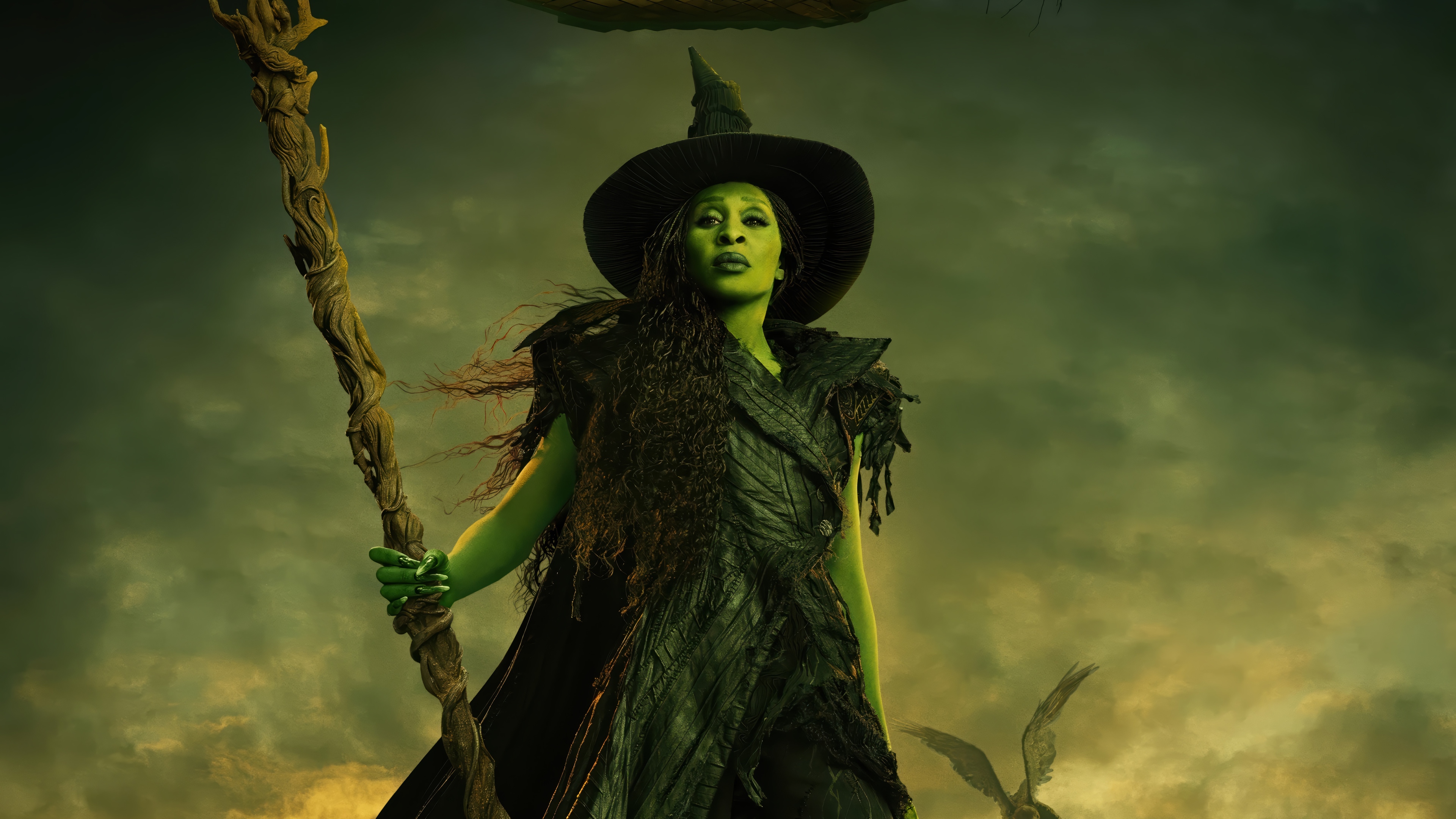 Cynthia Erivo as Elphaba in Wicked 4K HD Wallpaper