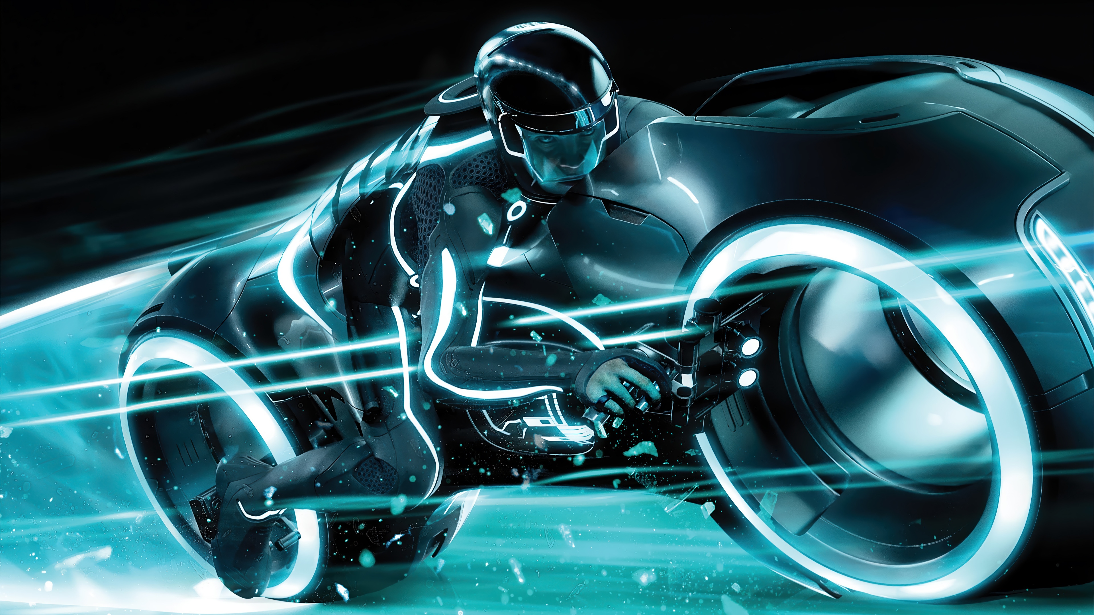 Tron: Legacy Light Cycle 4K HD Wallpaper
