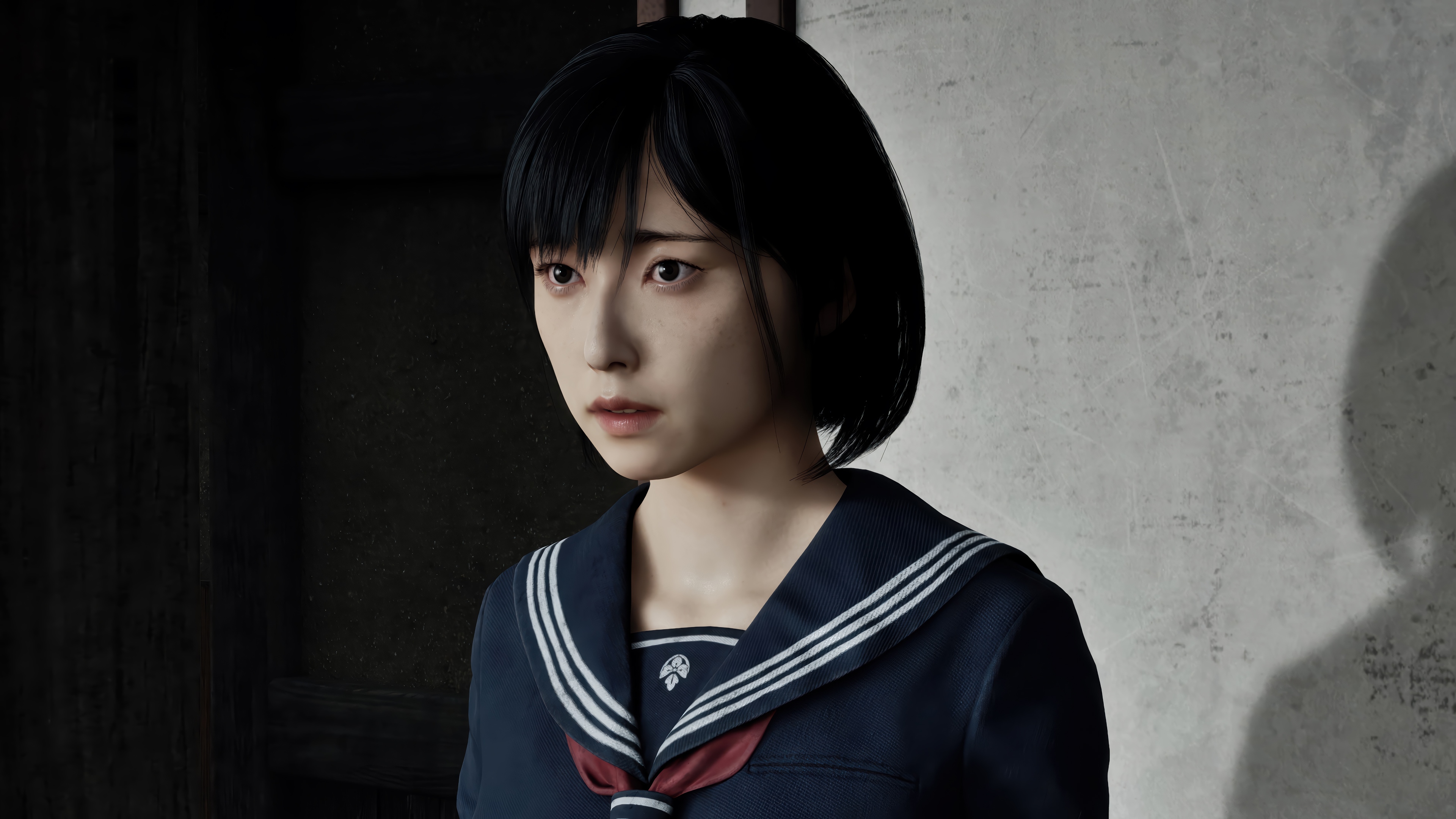 Silent Hill F: Hinako Shimizu in School Uniform HD Wallpaper
