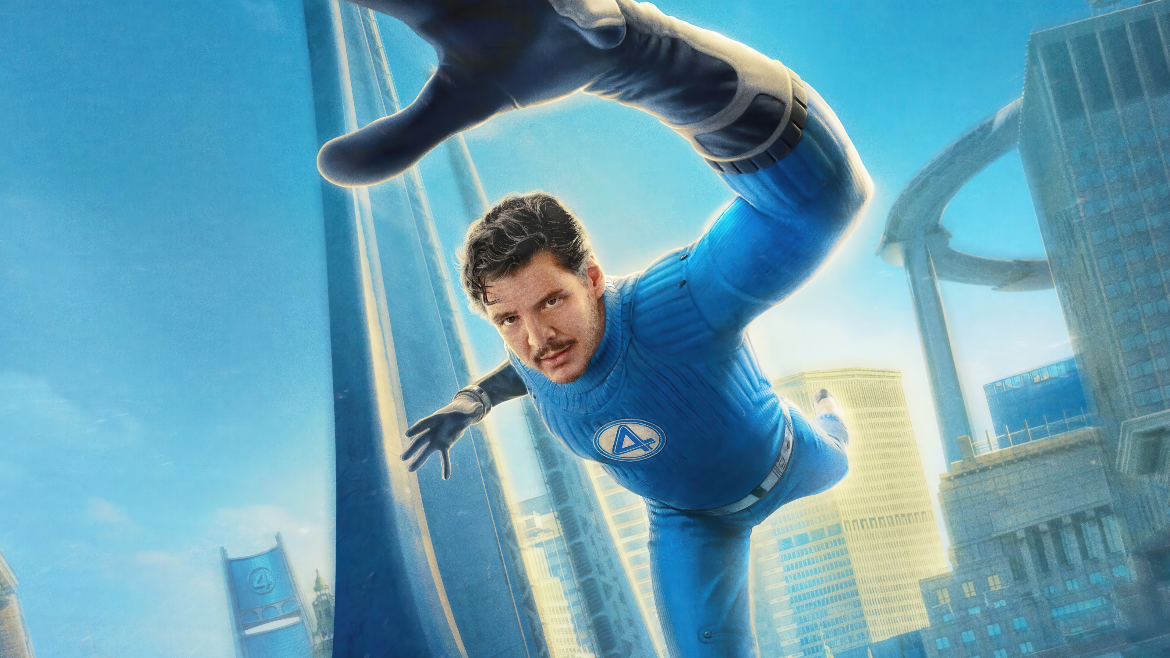 Mister Fantastic in The Fantastic Four: First Steps 4K HD Wallpaper