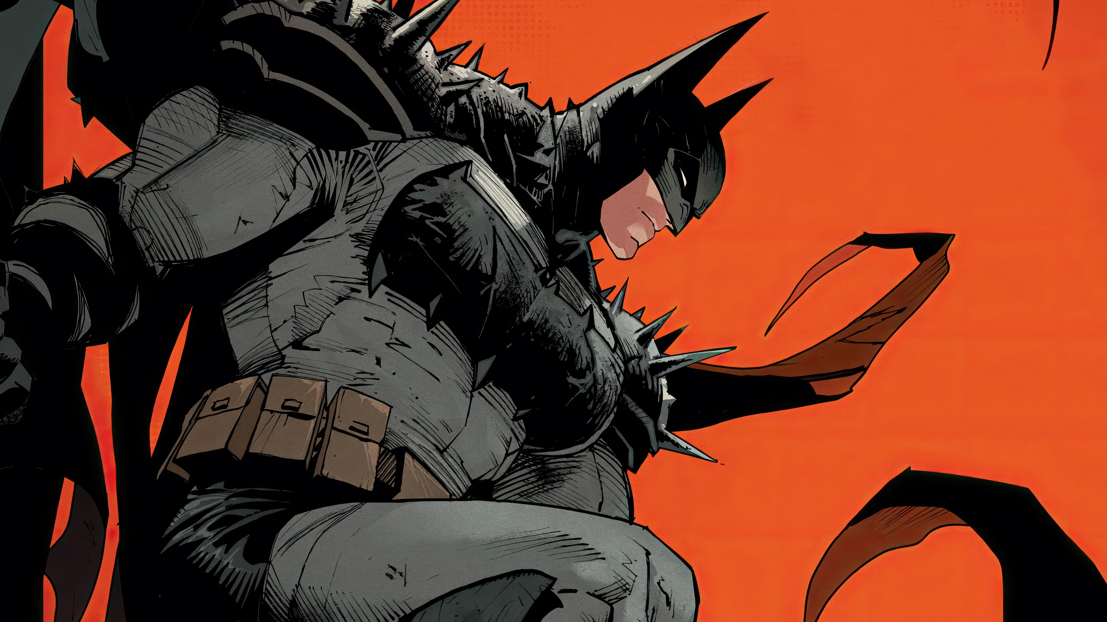 Batman in Spiked Armor 4K HD Wallpaper
