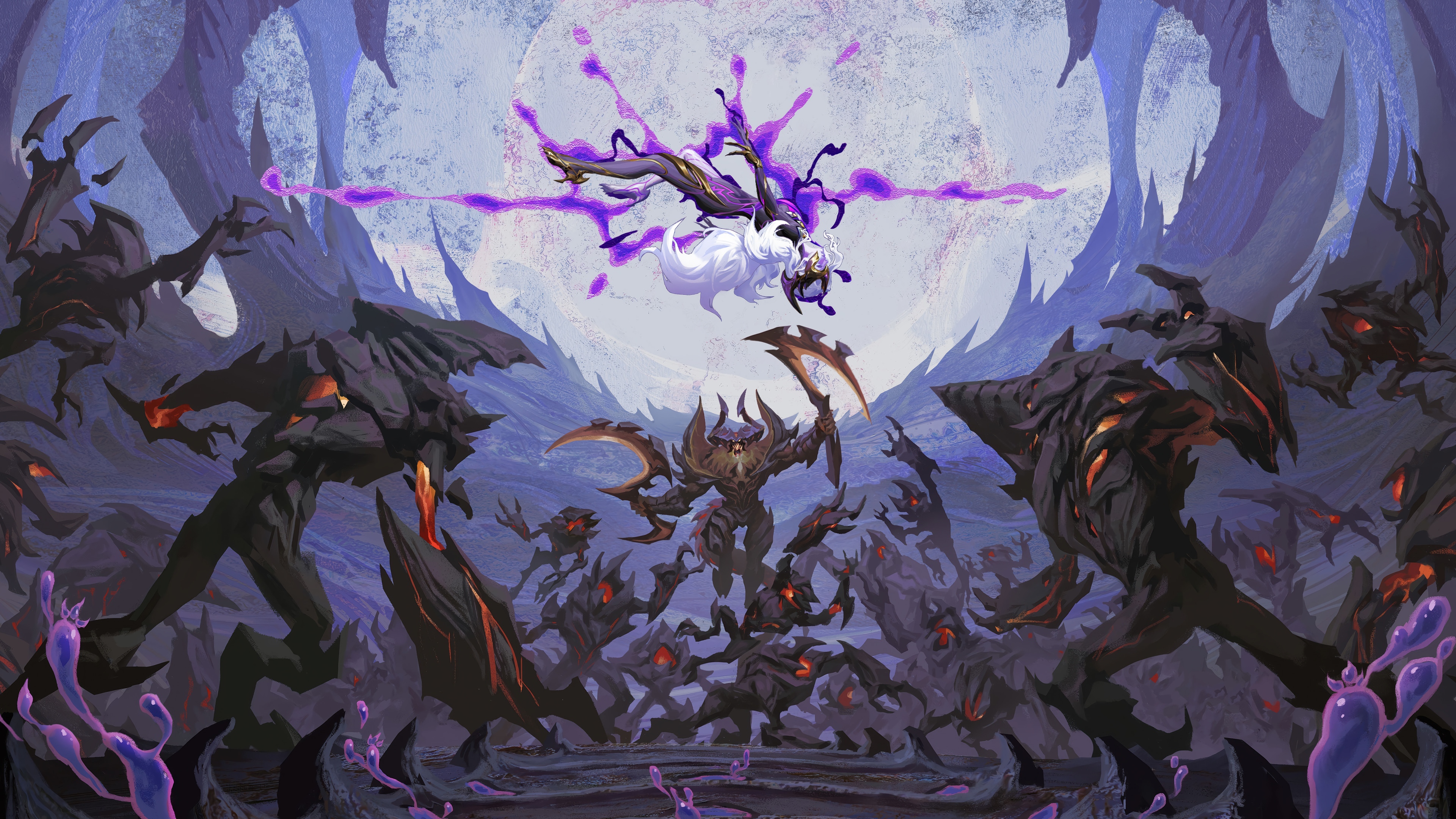 Obsidia and creatures in Mobile Legends 4K HD Wallpaper