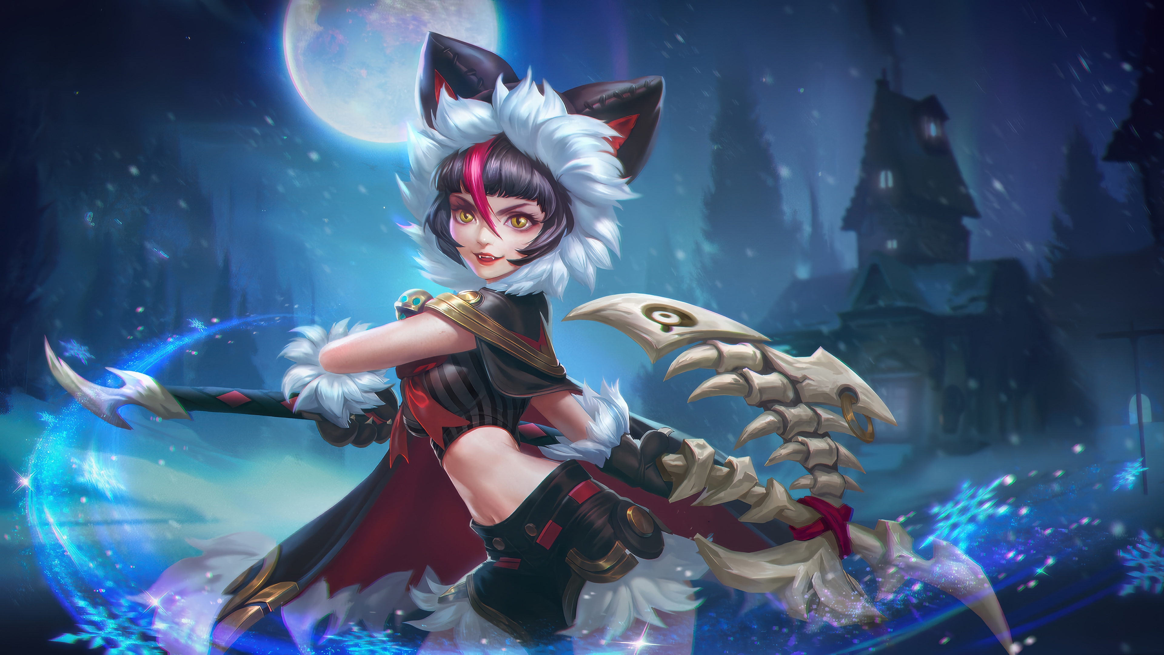 Ruby from Mobile Legends in winter setting HD Wallpaper