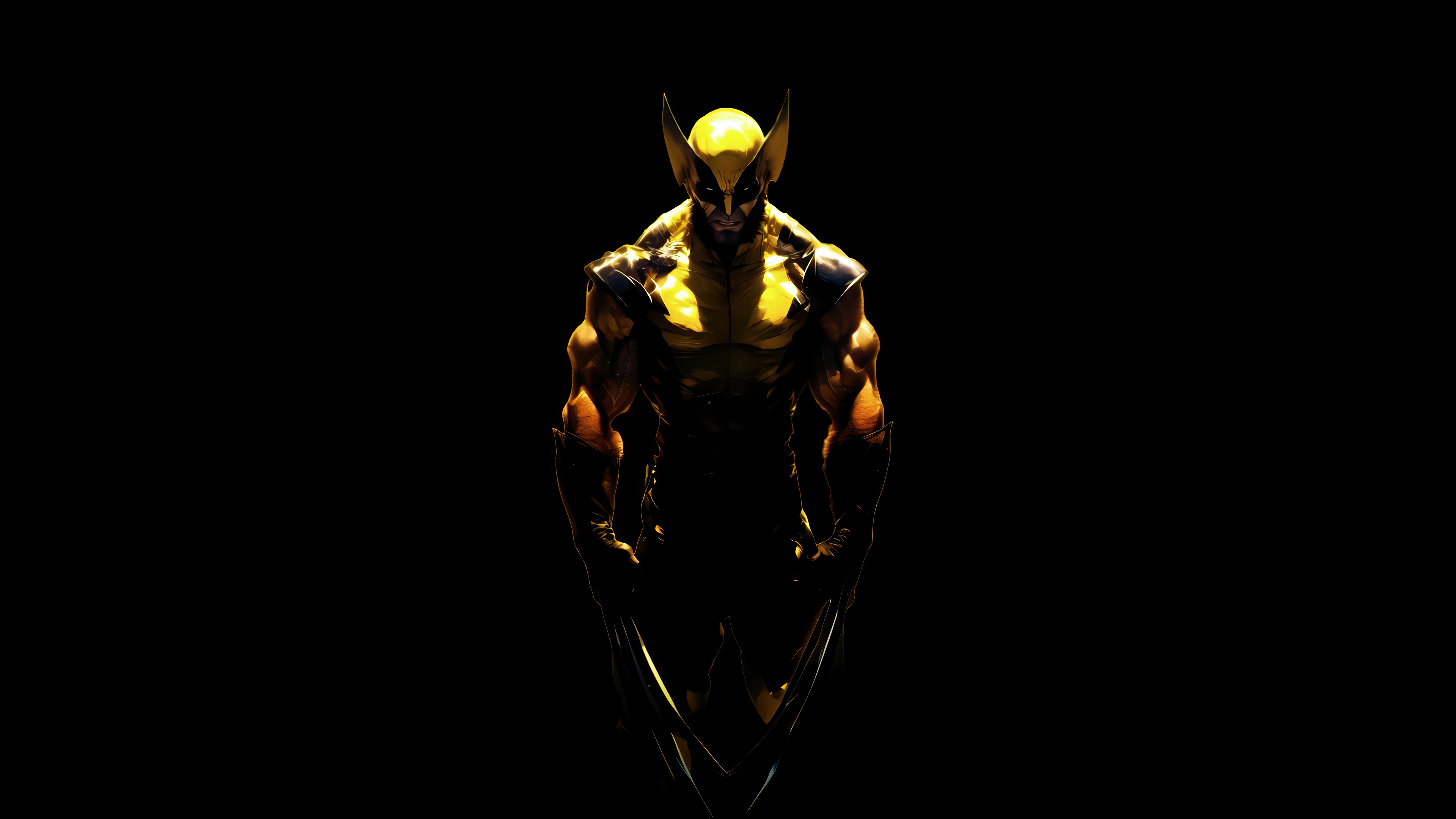 Wolverine in Yellow Suit 4K HD Wallpaper