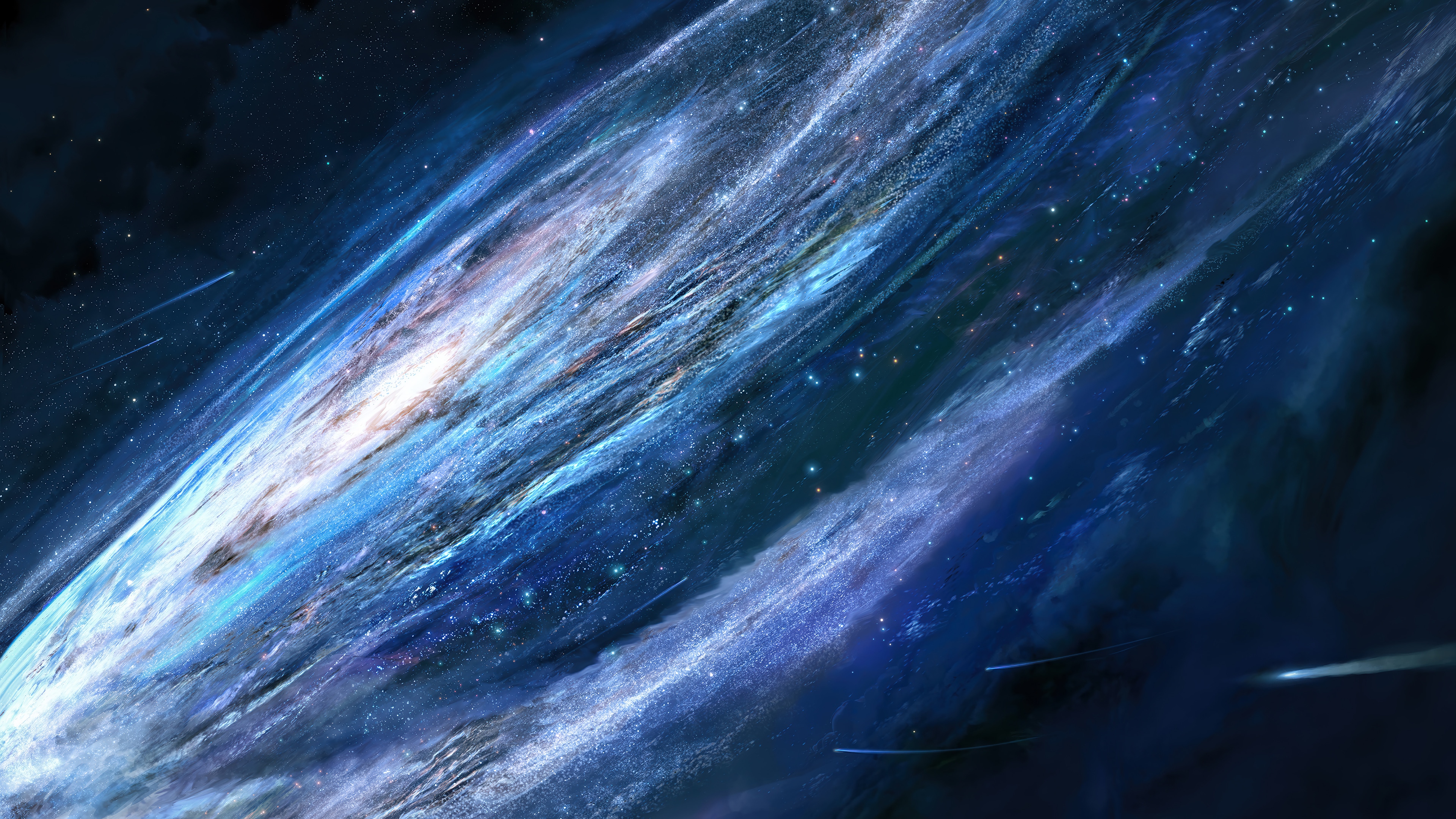 Galaxy in Space 4K HD Wallpaper