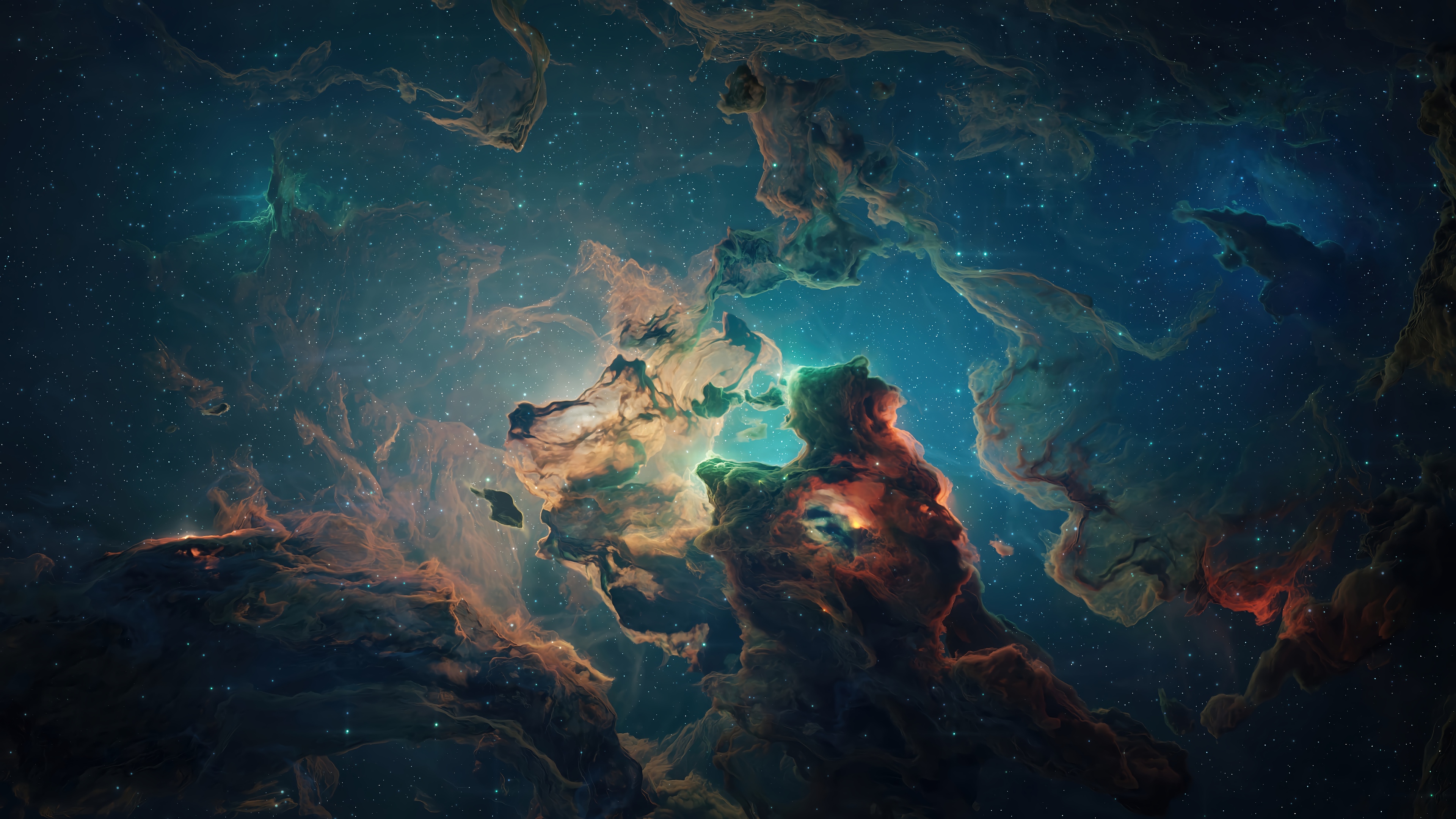 Cosmic Nebula in Deep Space 4K HD Wallpaper