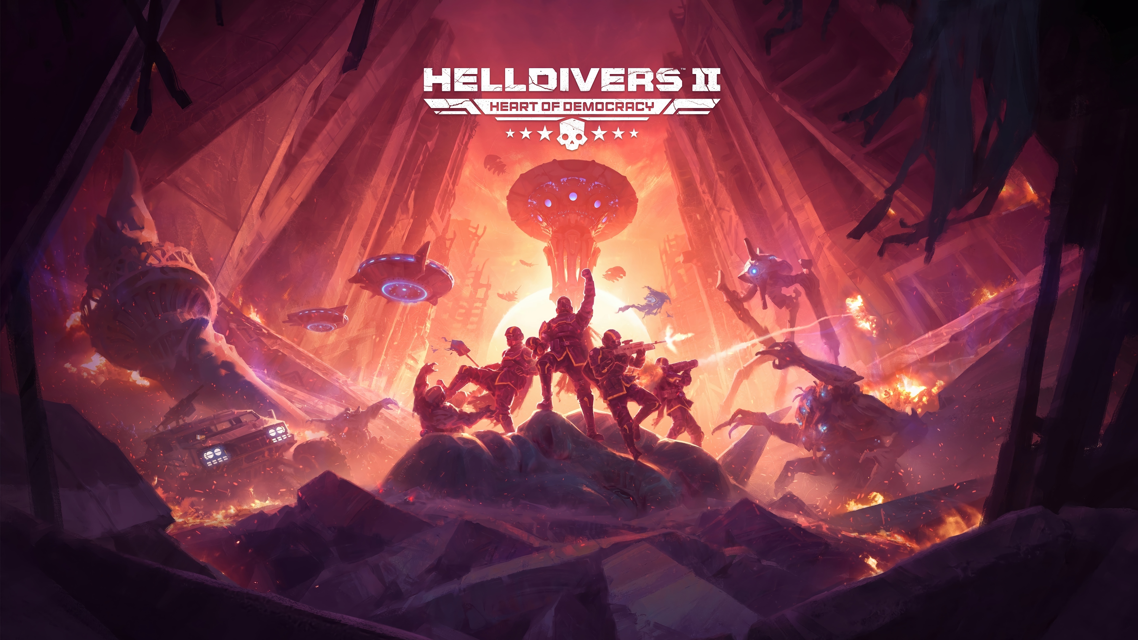 Helldivers 2 Heart of Democracy 4K HD Wallpaper