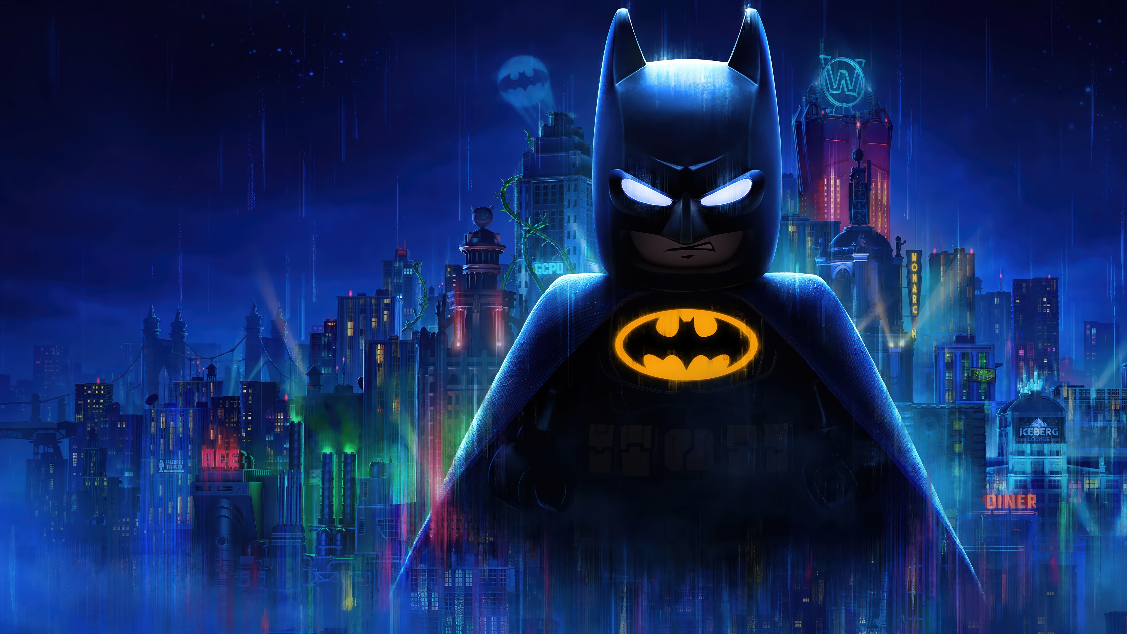 Lego Batman in Gotham City 4K HD Wallpaper
