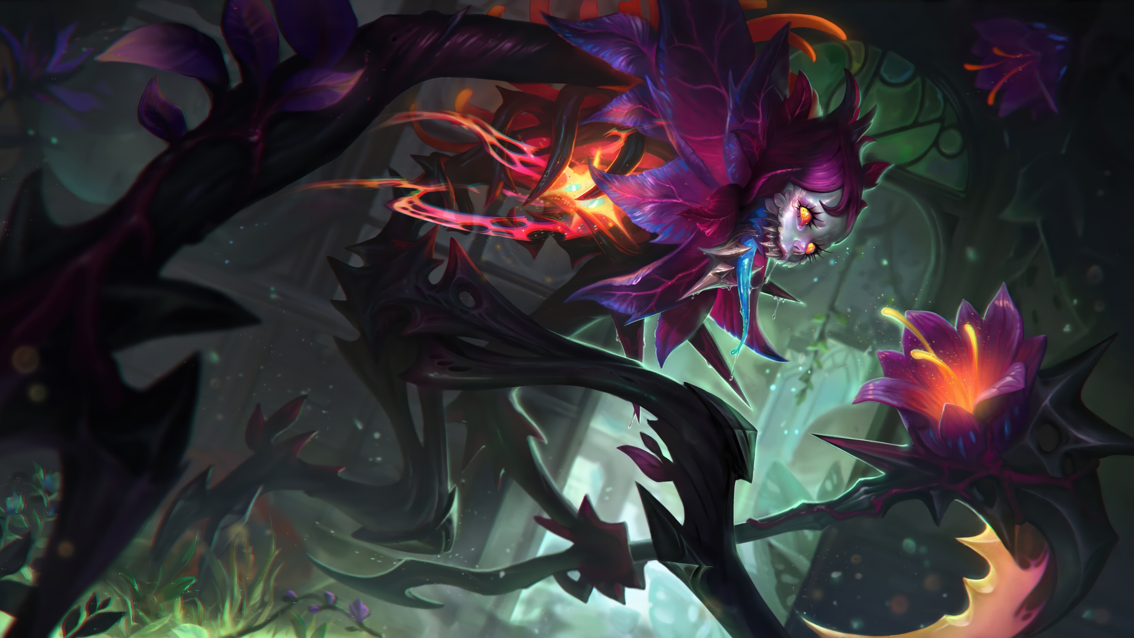Flora Fatalis Fiddlesticks from League of Legends 4K HD Wallpaper