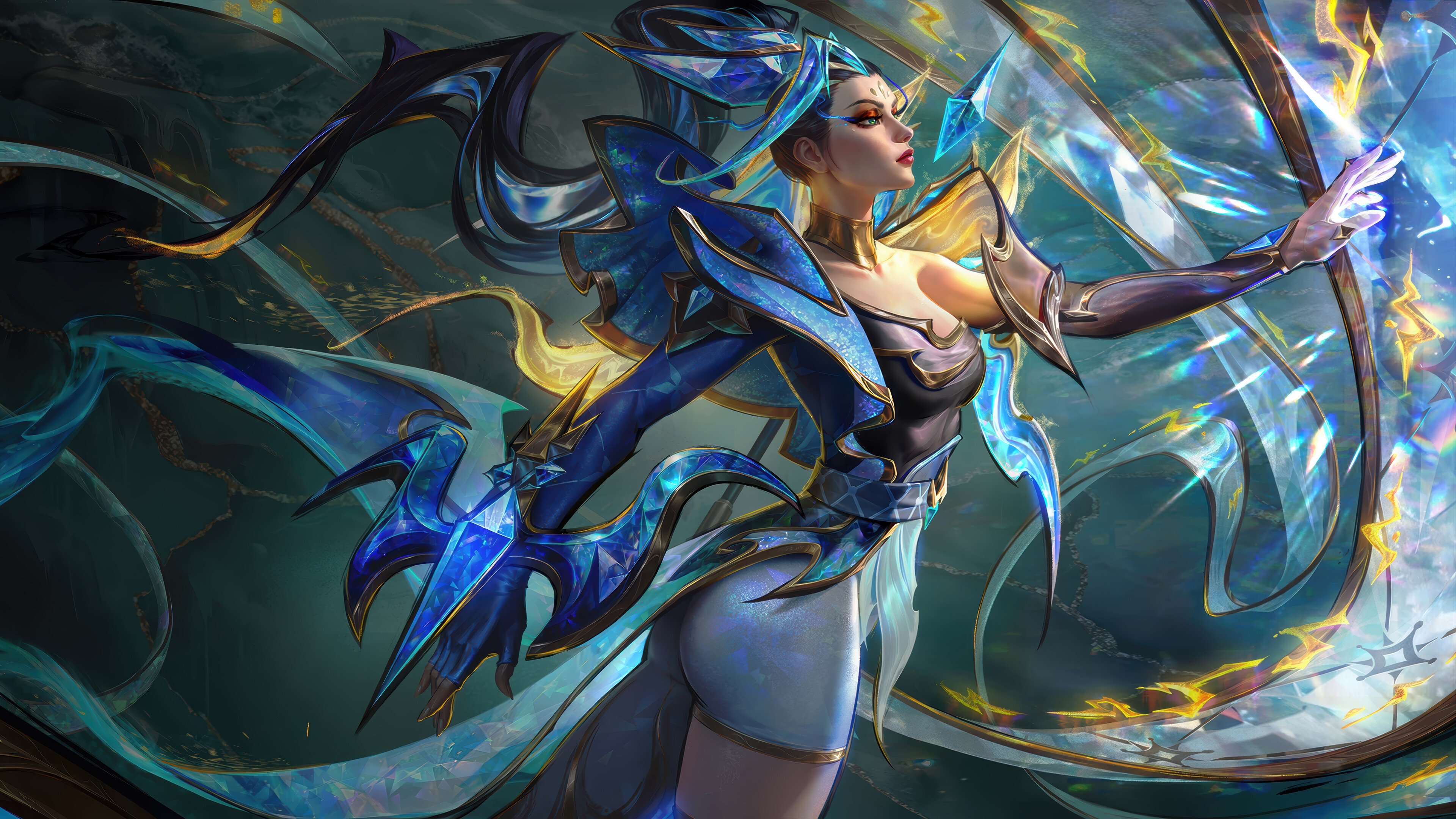 Vayne Calligraphia Splash Art 4K HD Wallpaper
