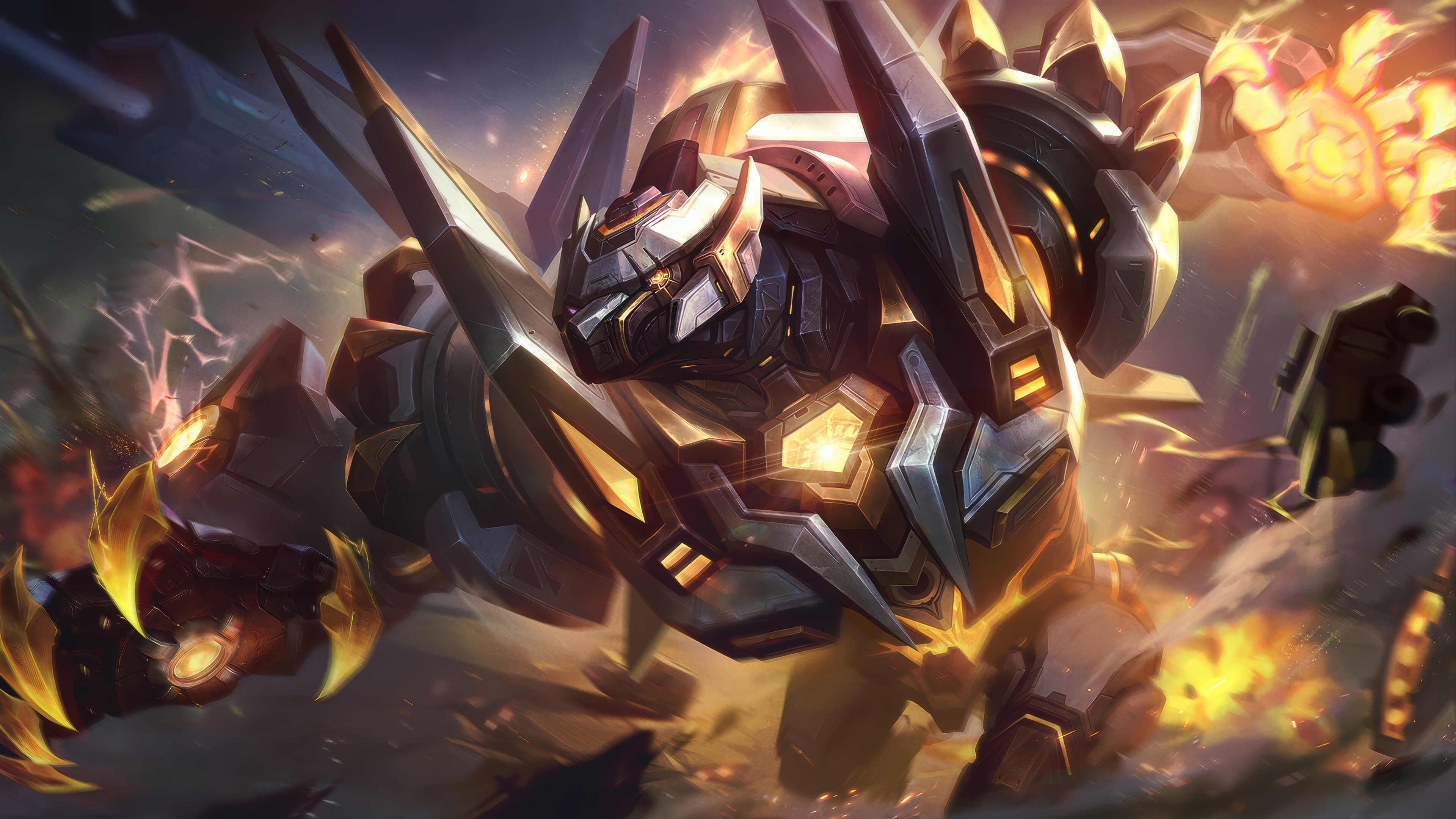 Mecha Volibear in League of Legends 4K HD Wallpaper