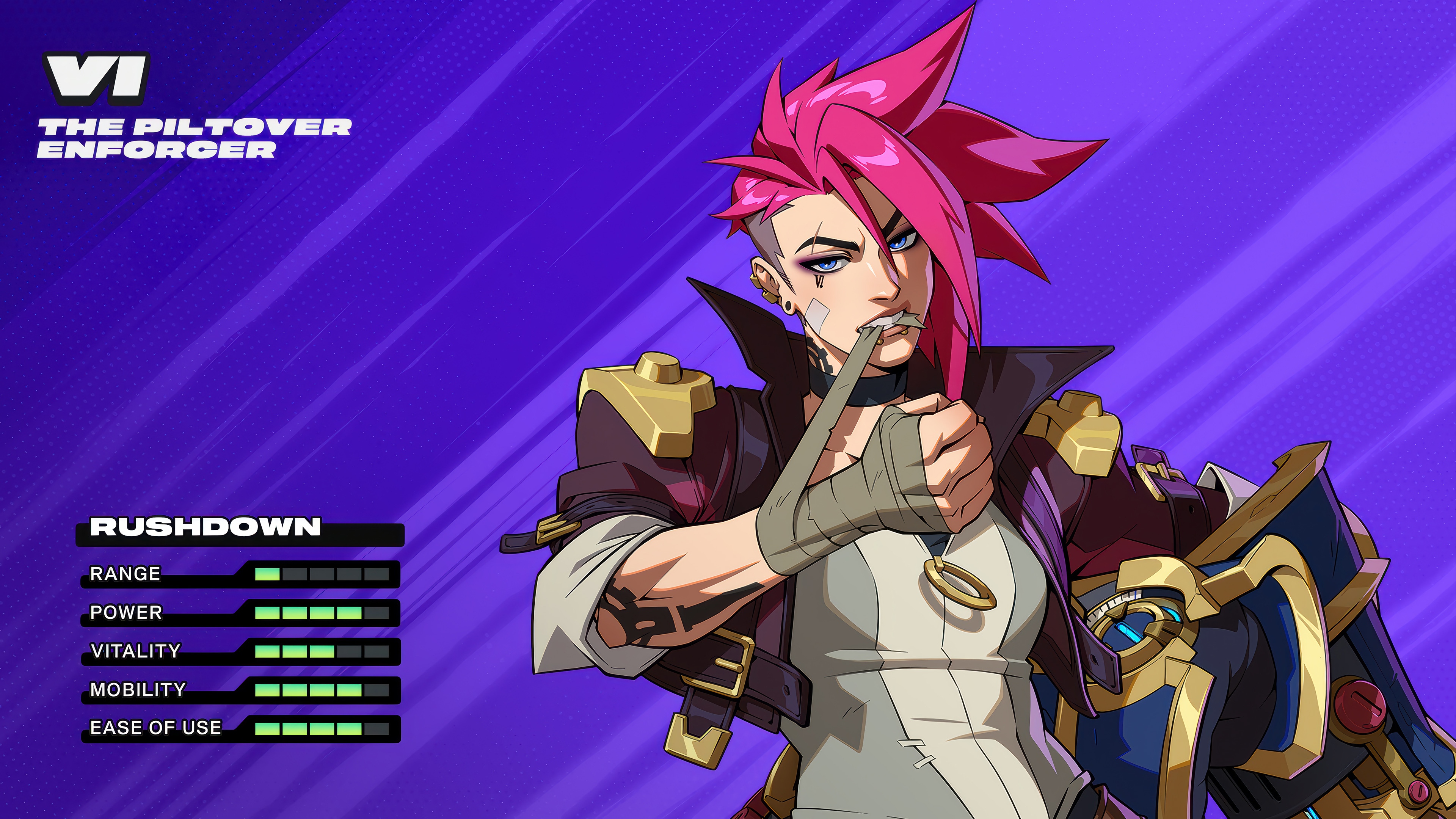 Vi The Piltover Enforcer from League of Legends 4K HD Wallpaper