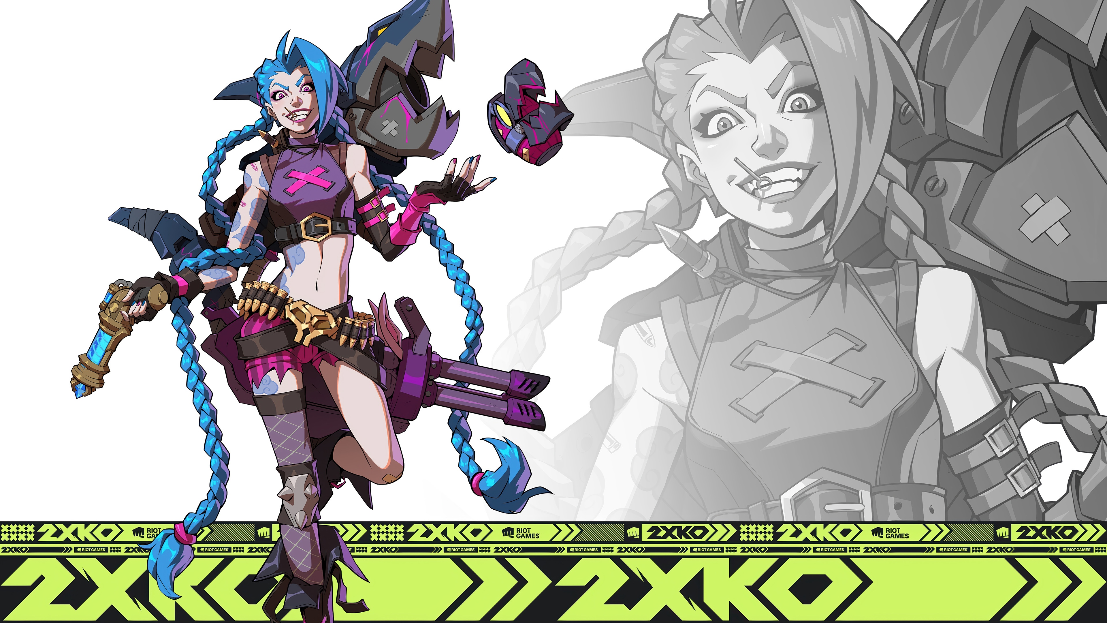 Jinx from League of Legends in 4K HD Wallpaper