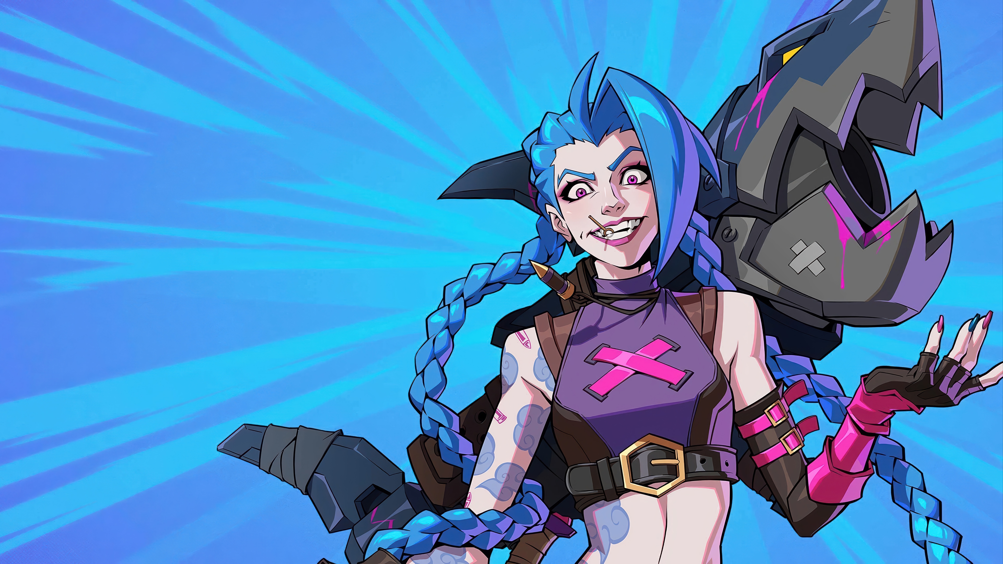 Jinx from League of Legends 4K HD Wallpaper