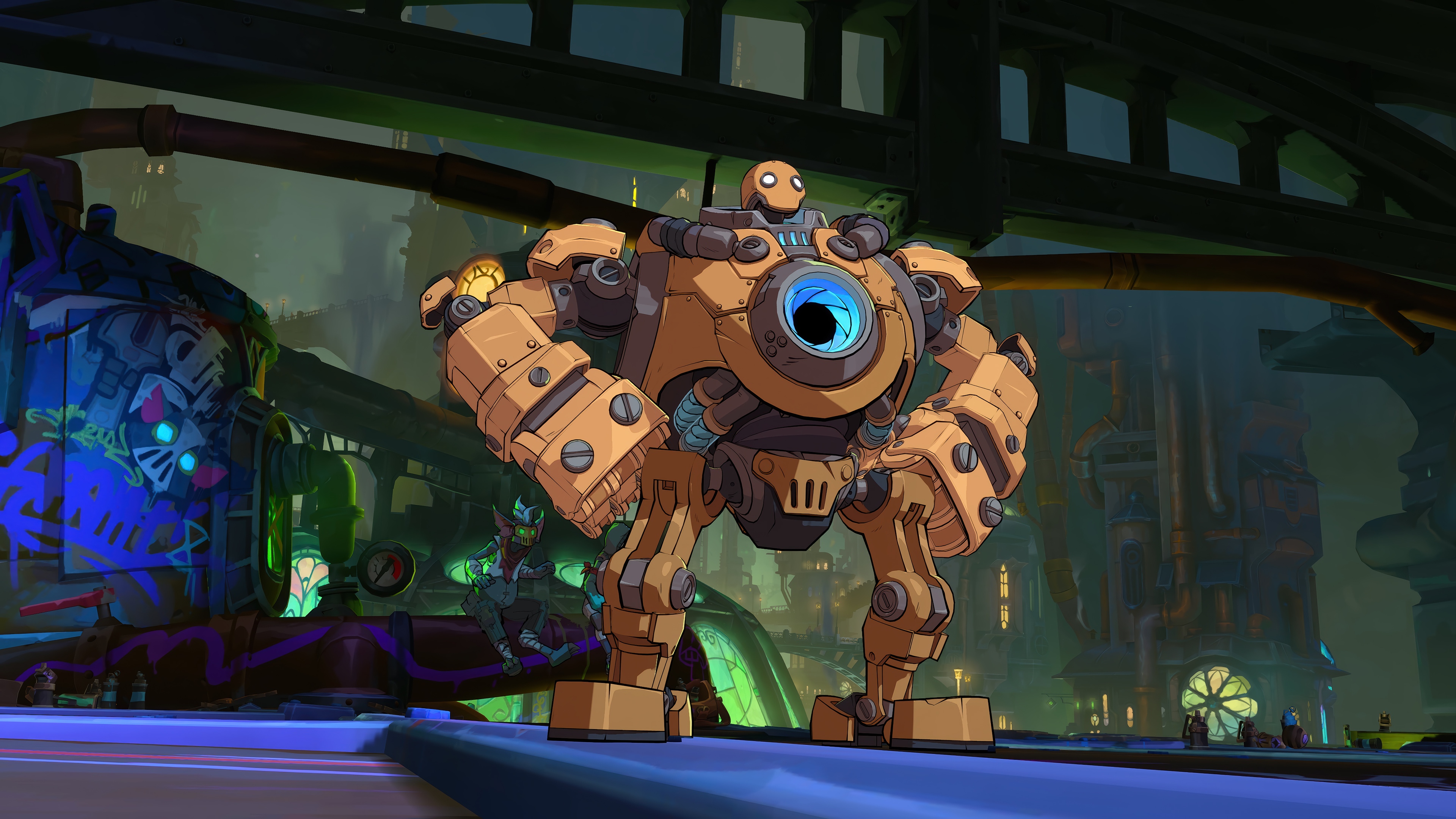 Blitzcrank from League of Legends in 4K HD Wallpaper