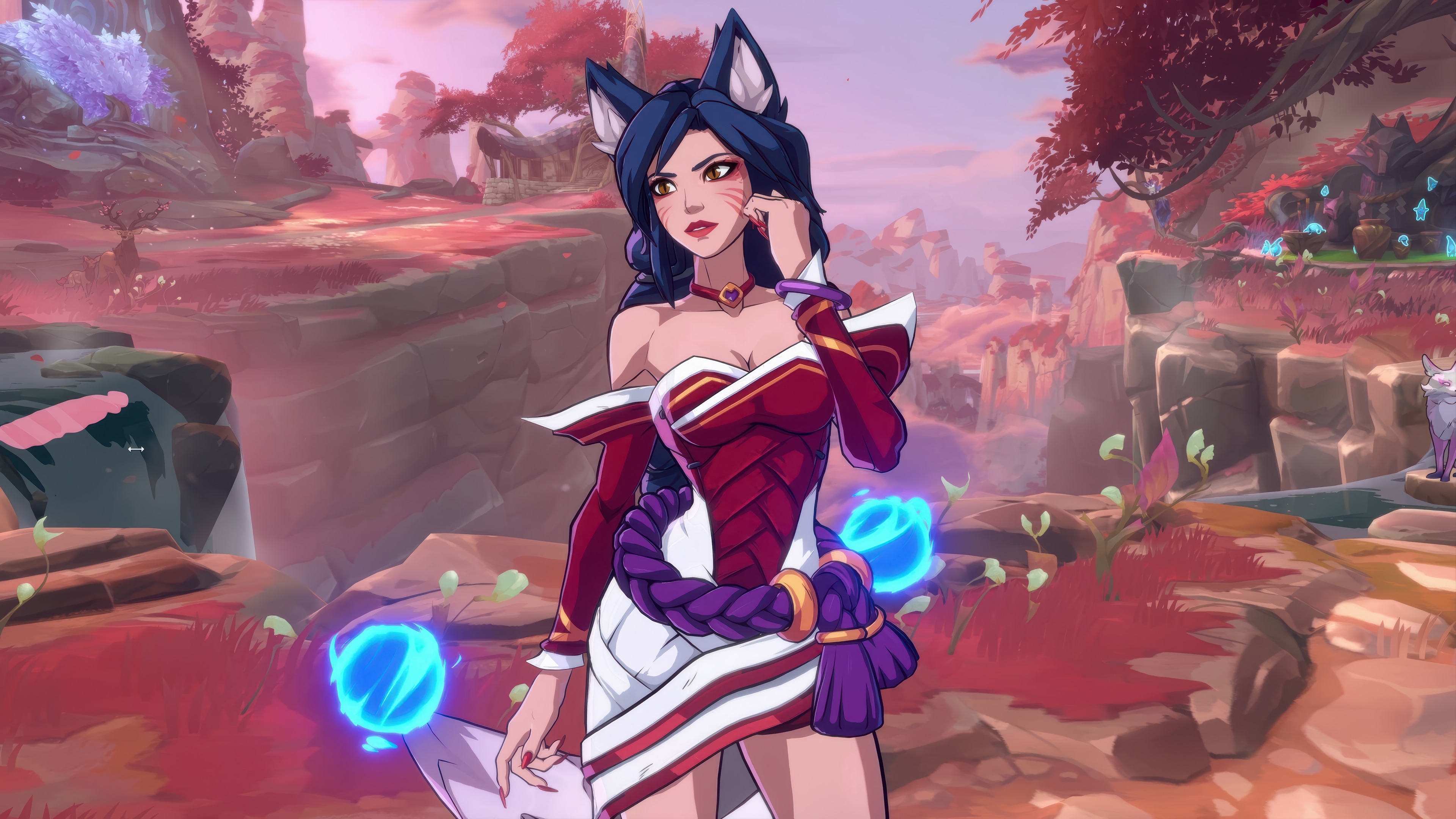 Ahri from League of Legends in 4K HD Wallpaper