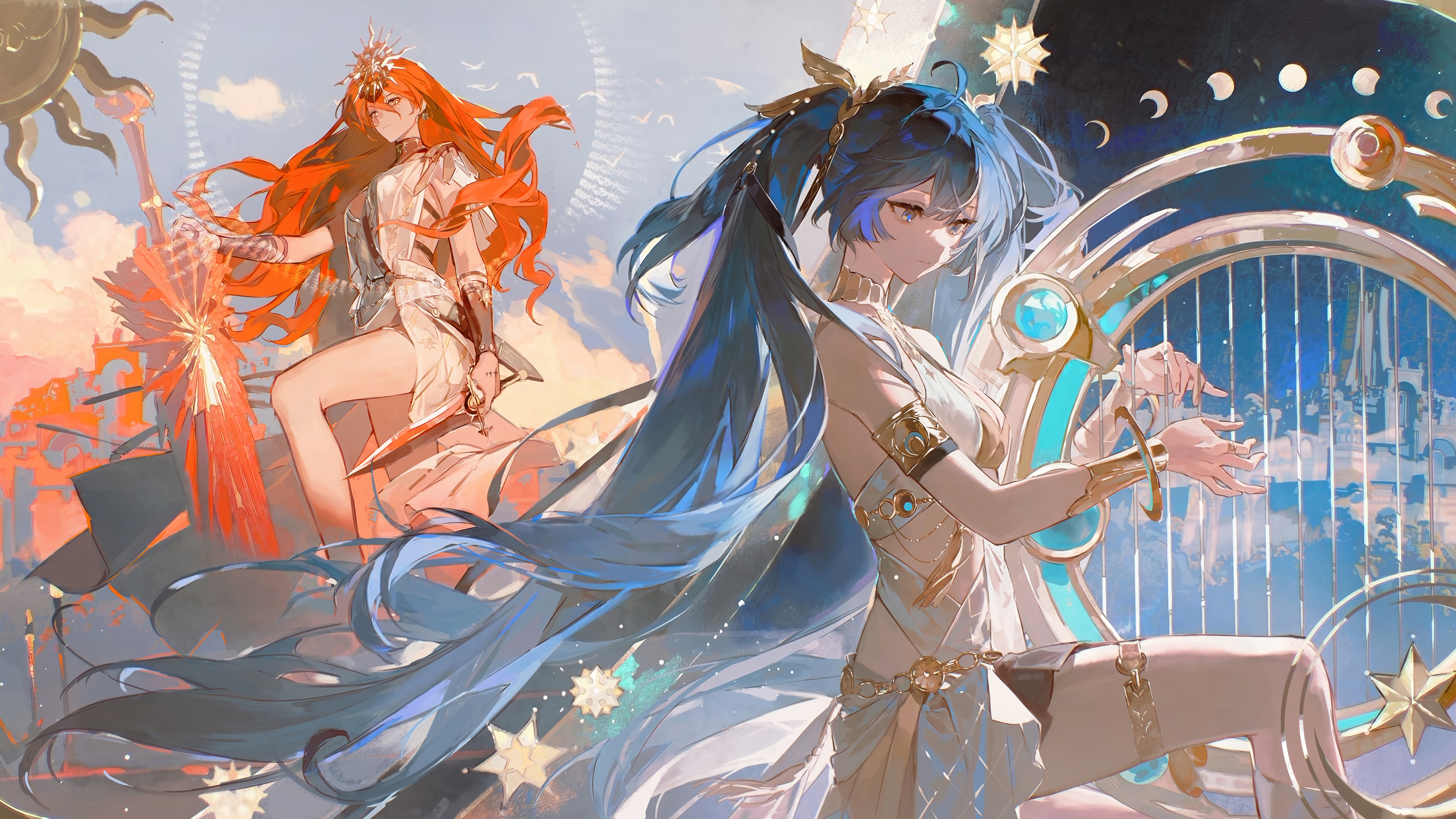 Iuno and Augusta from Wuthering Waves 4K HD Wallpaper