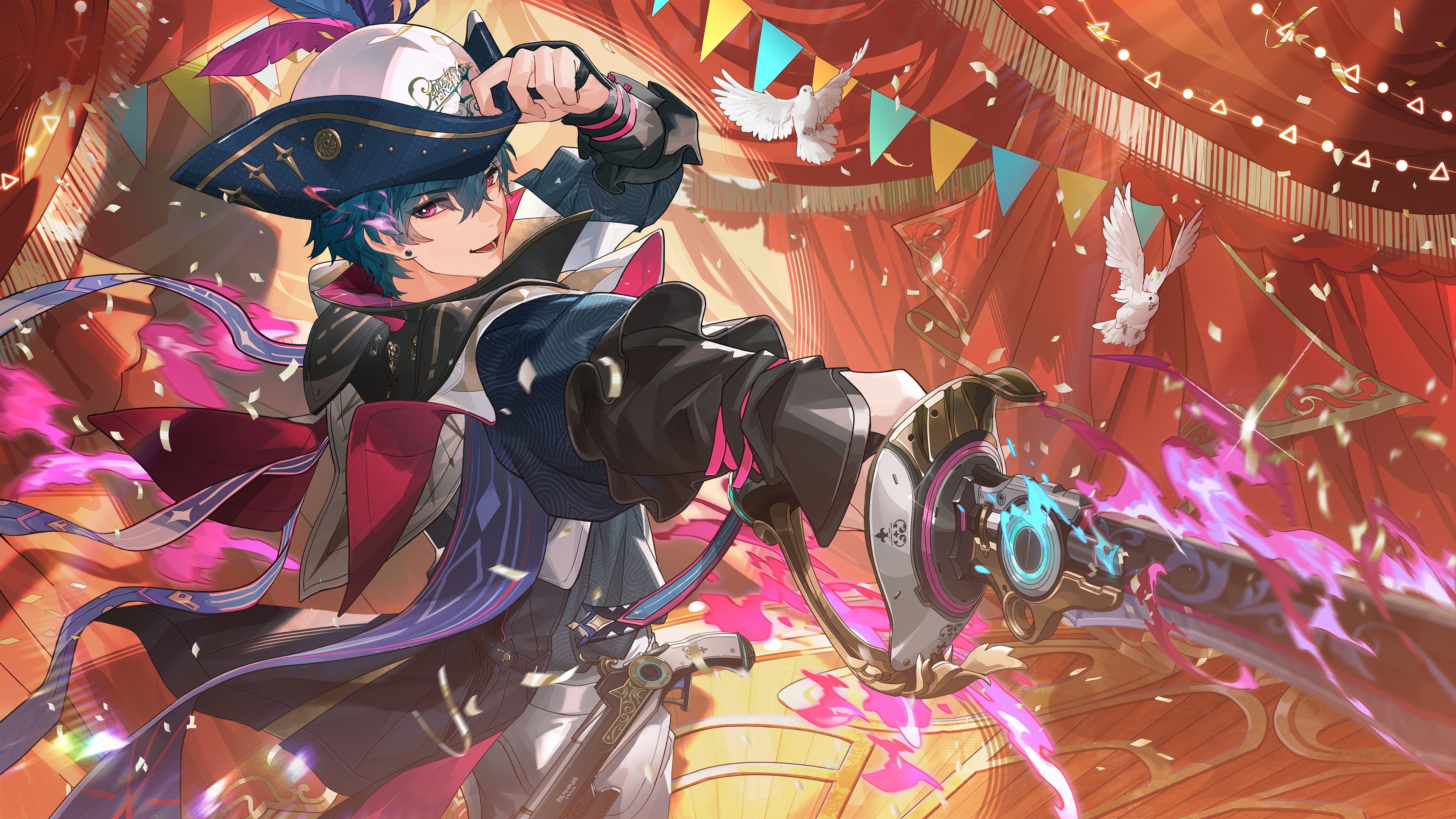 Brant from Wuthering Waves with a sword HD Wallpaper