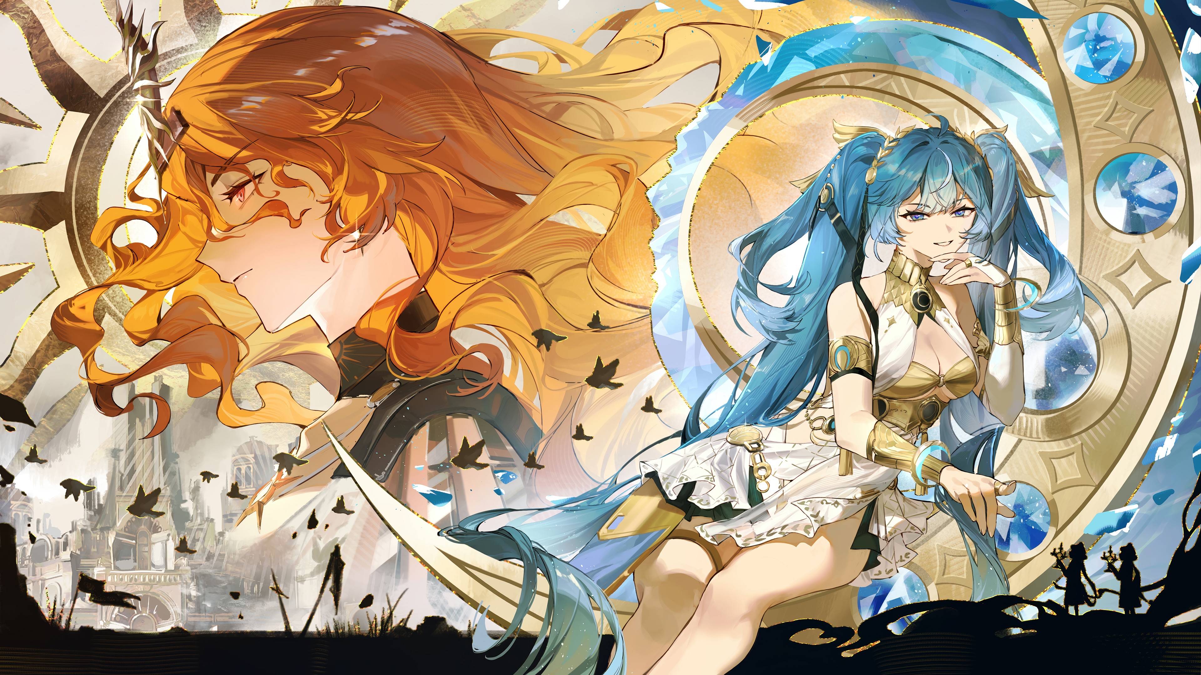Augusta and Iuno from Wuthering Waves 4K HD Wallpaper