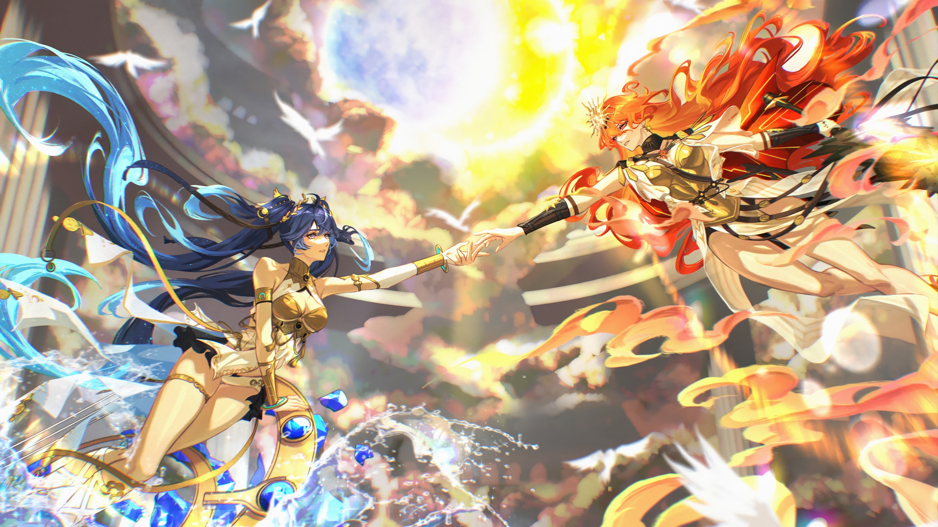 Iuno and Augusta from Wuthering Waves 4K HD Wallpaper