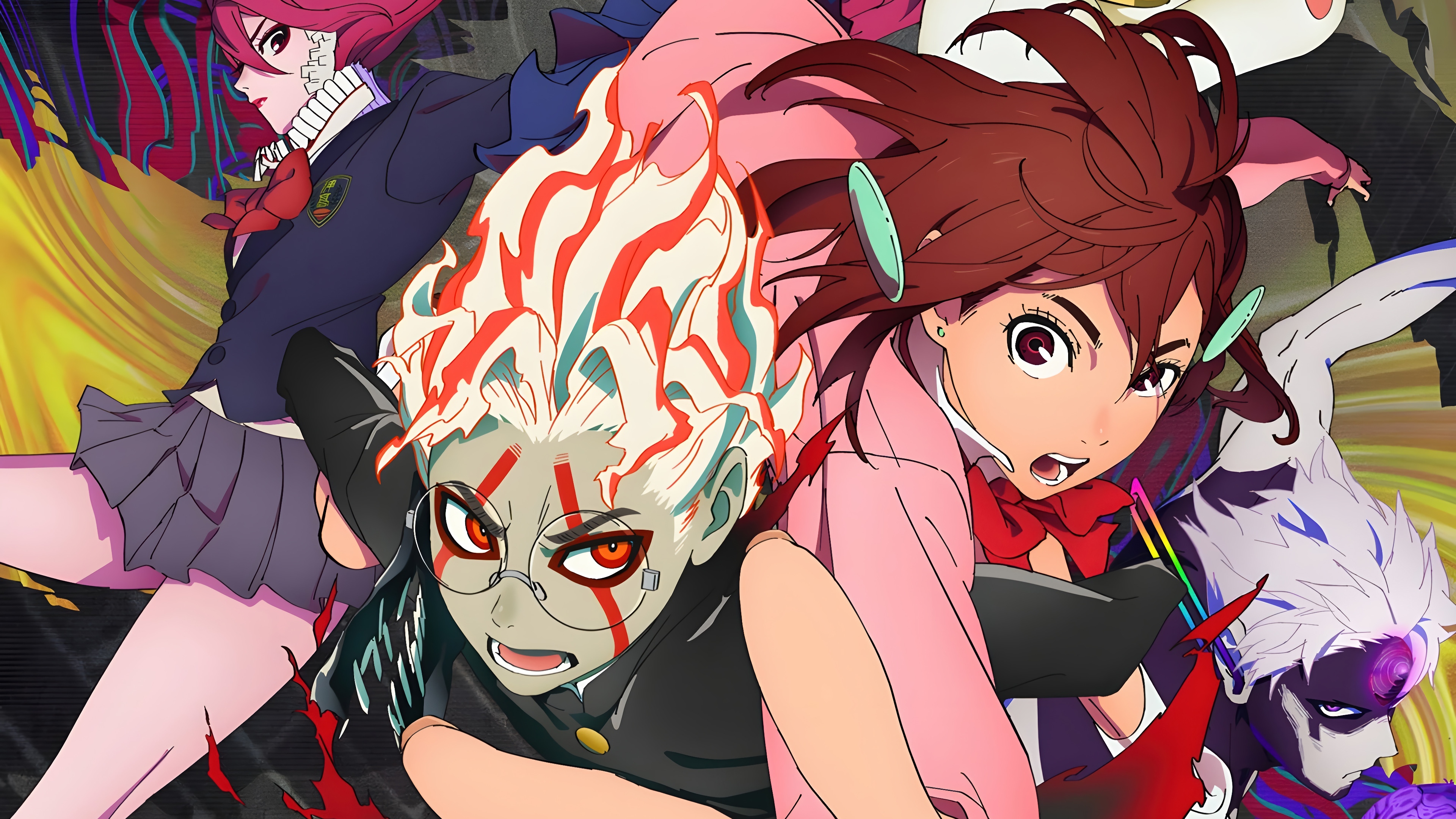 Dandadan Anime Characters 4K HD Wallpaper