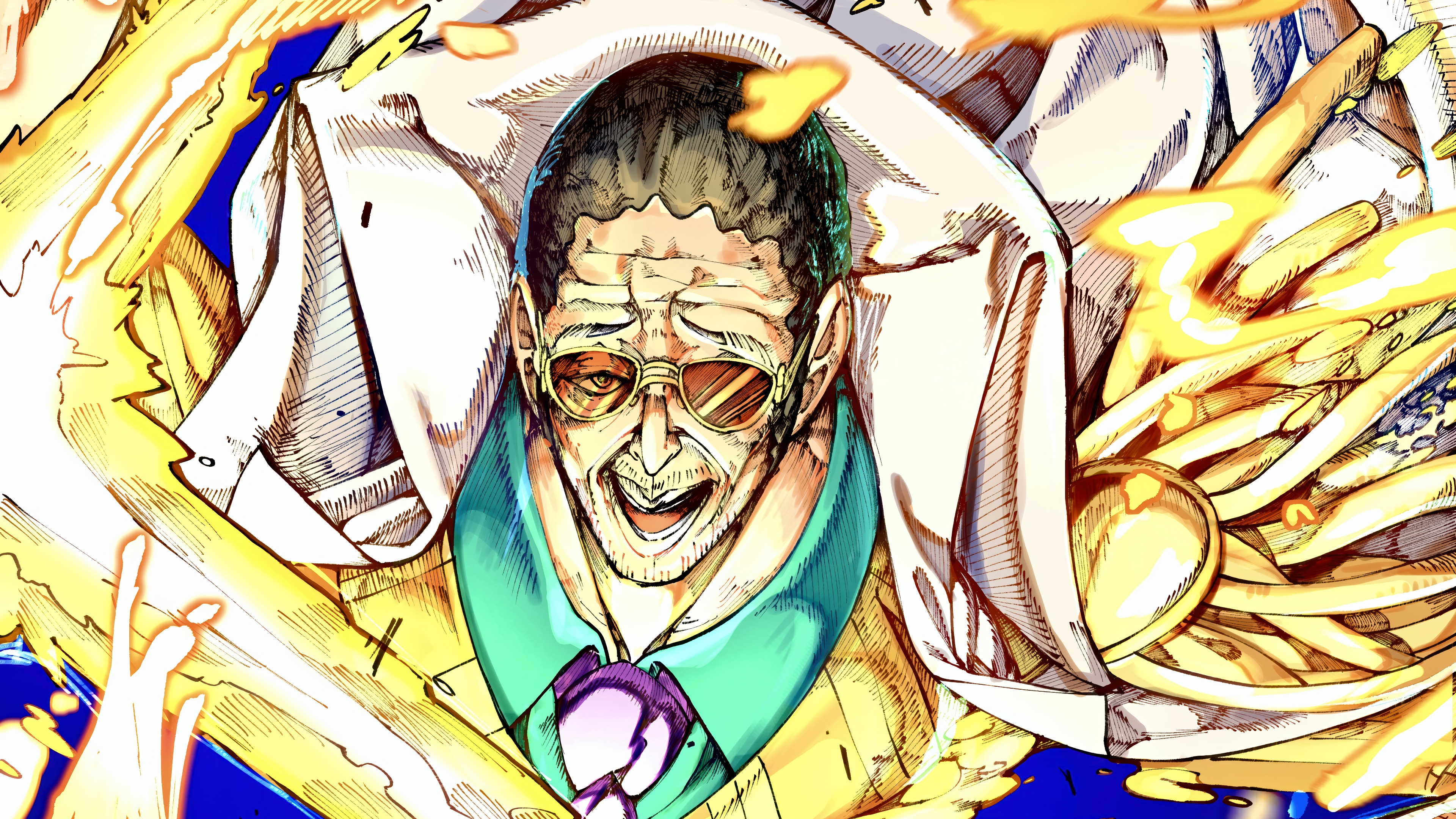 Kizaru from One Piece in 4K HD Wallpaper