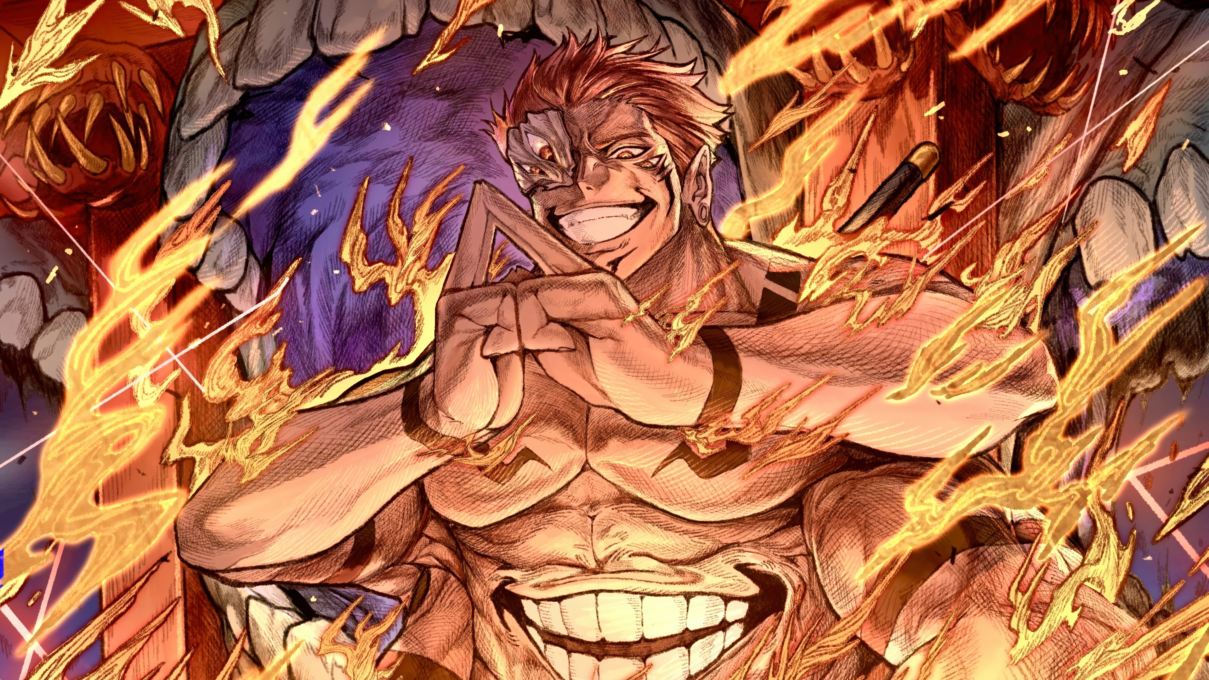 Ryomen Sukuna from Jujutsu Kaisen 4K HD Wallpaper