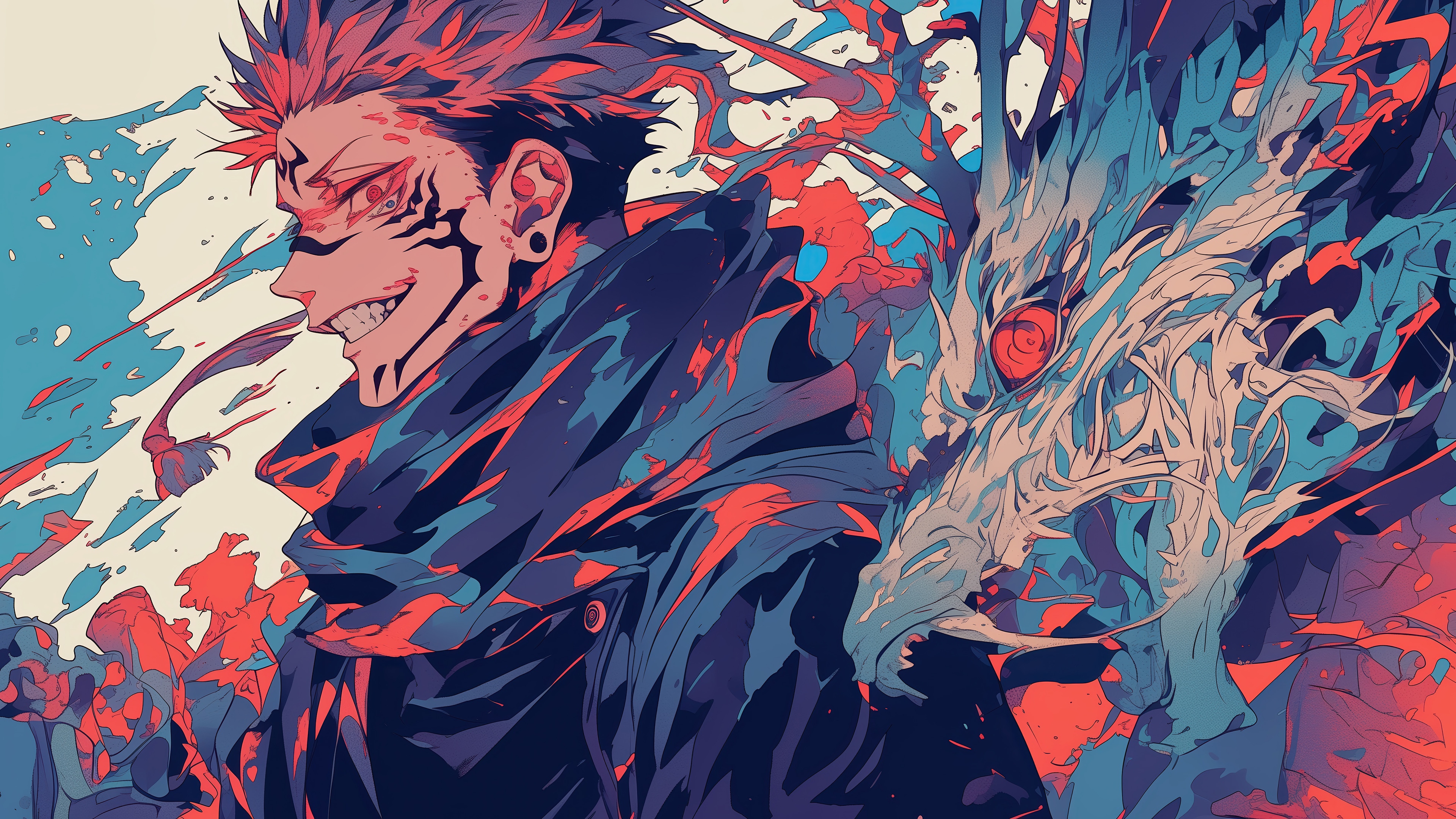 Ryomen Sukuna from Jujutsu Kaisen 4K HD Wallpaper