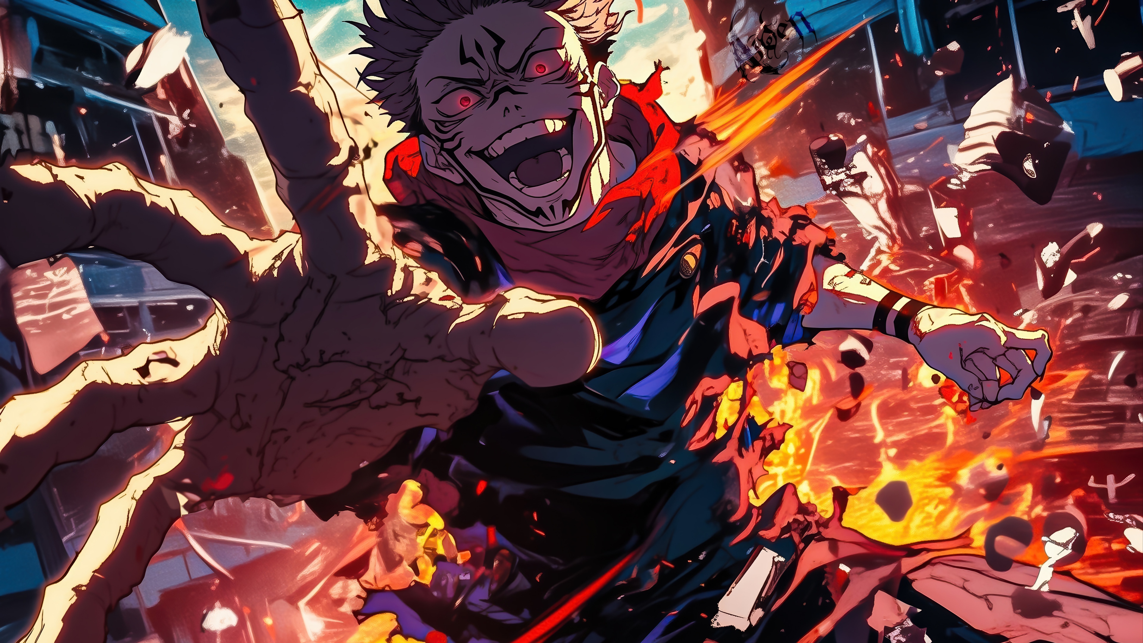 Ryomen Sukuna from Jujutsu Kaisen in 4K HD Wallpaper