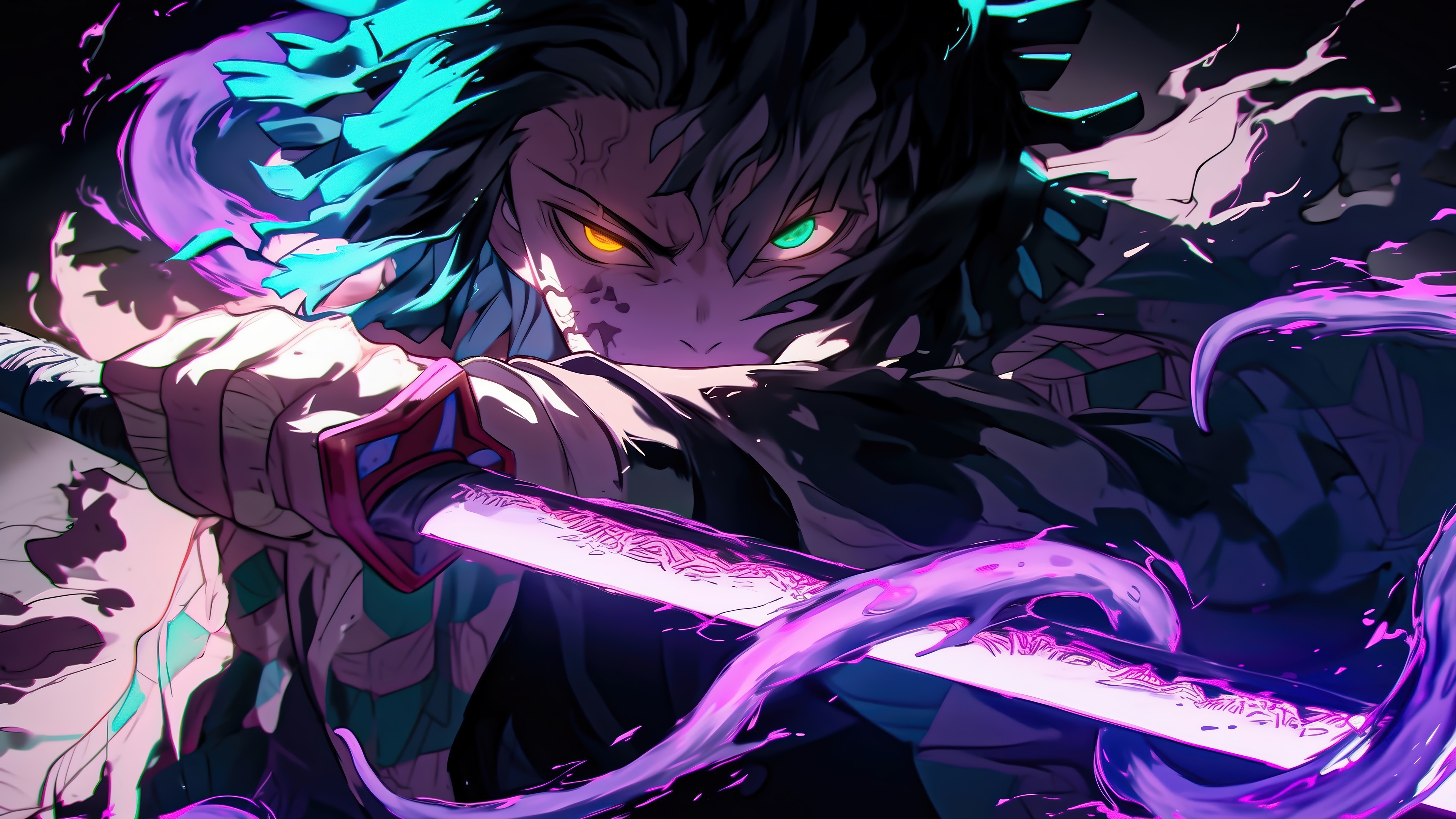 Obanai Iguro from Demon Slayer 4K HD Wallpaper
