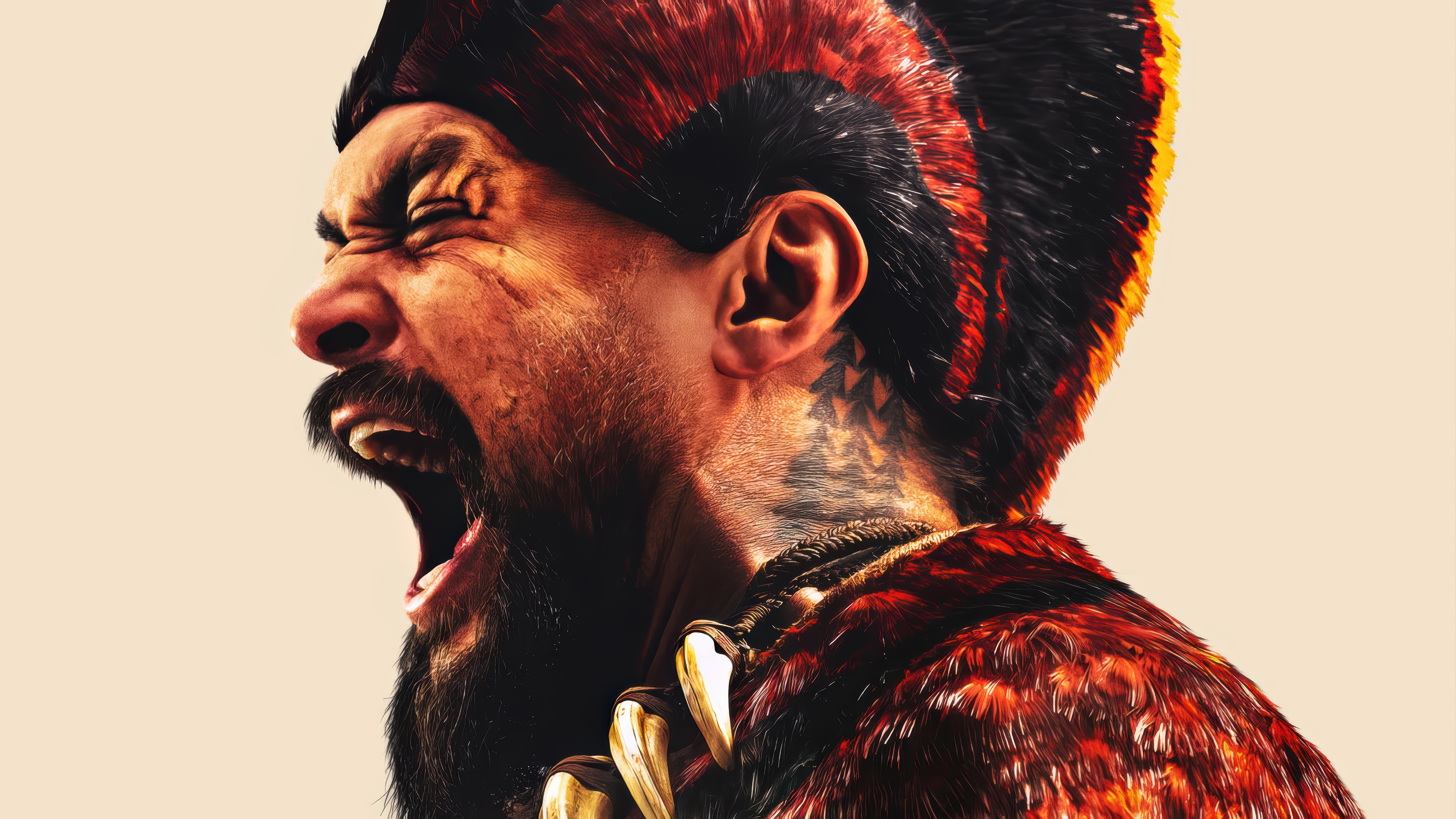 Jason Momoa as Chief of War 4K HD Wallpaper