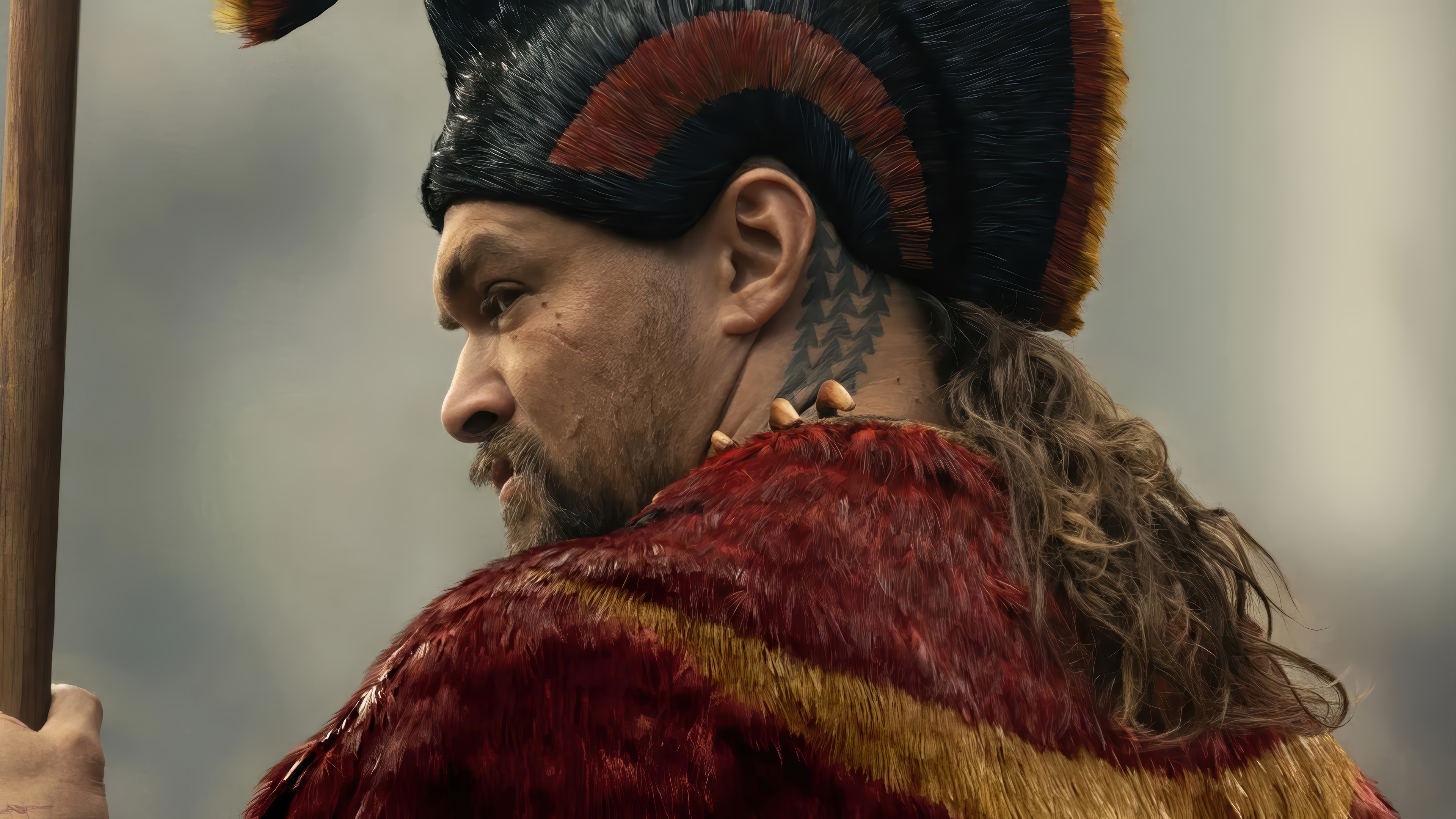 Jason Momoa as Chief of War in 4K HD Wallpaper