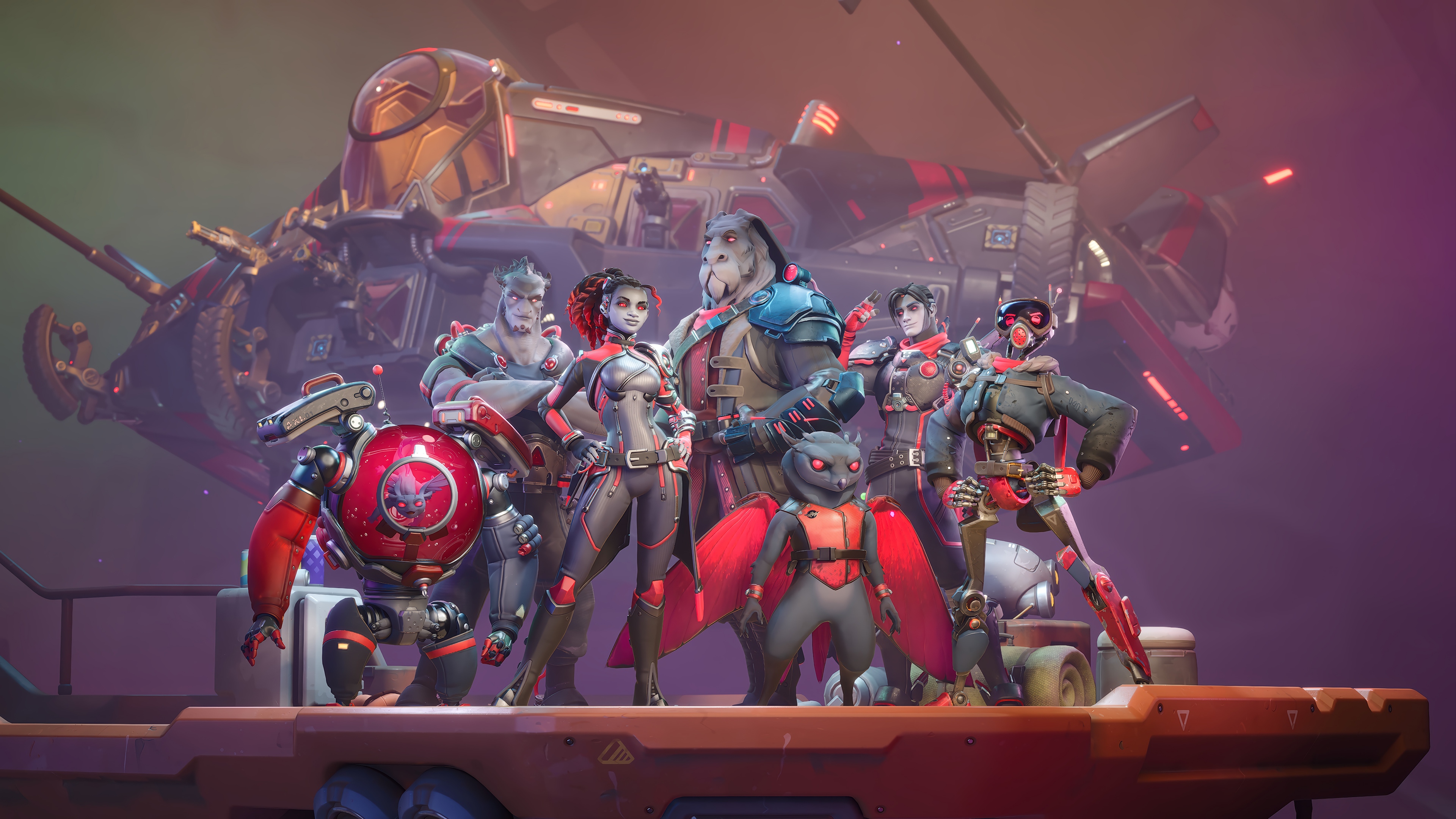 Wildgate characters and spaceship HD Wallpaper