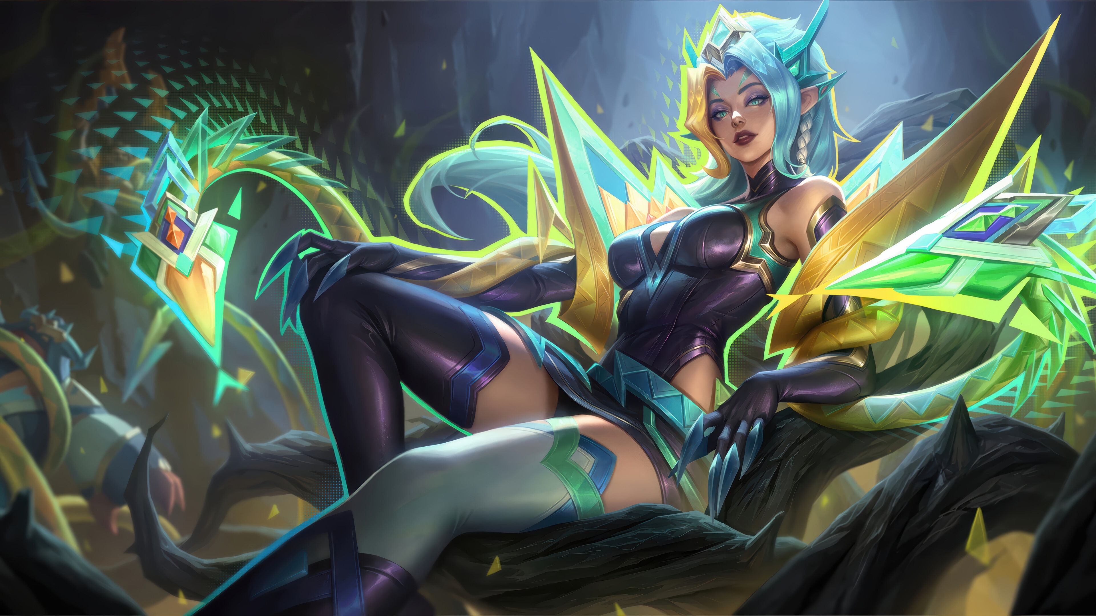 Zyra Mystical Herald Splash Art 4K HD Wallpaper