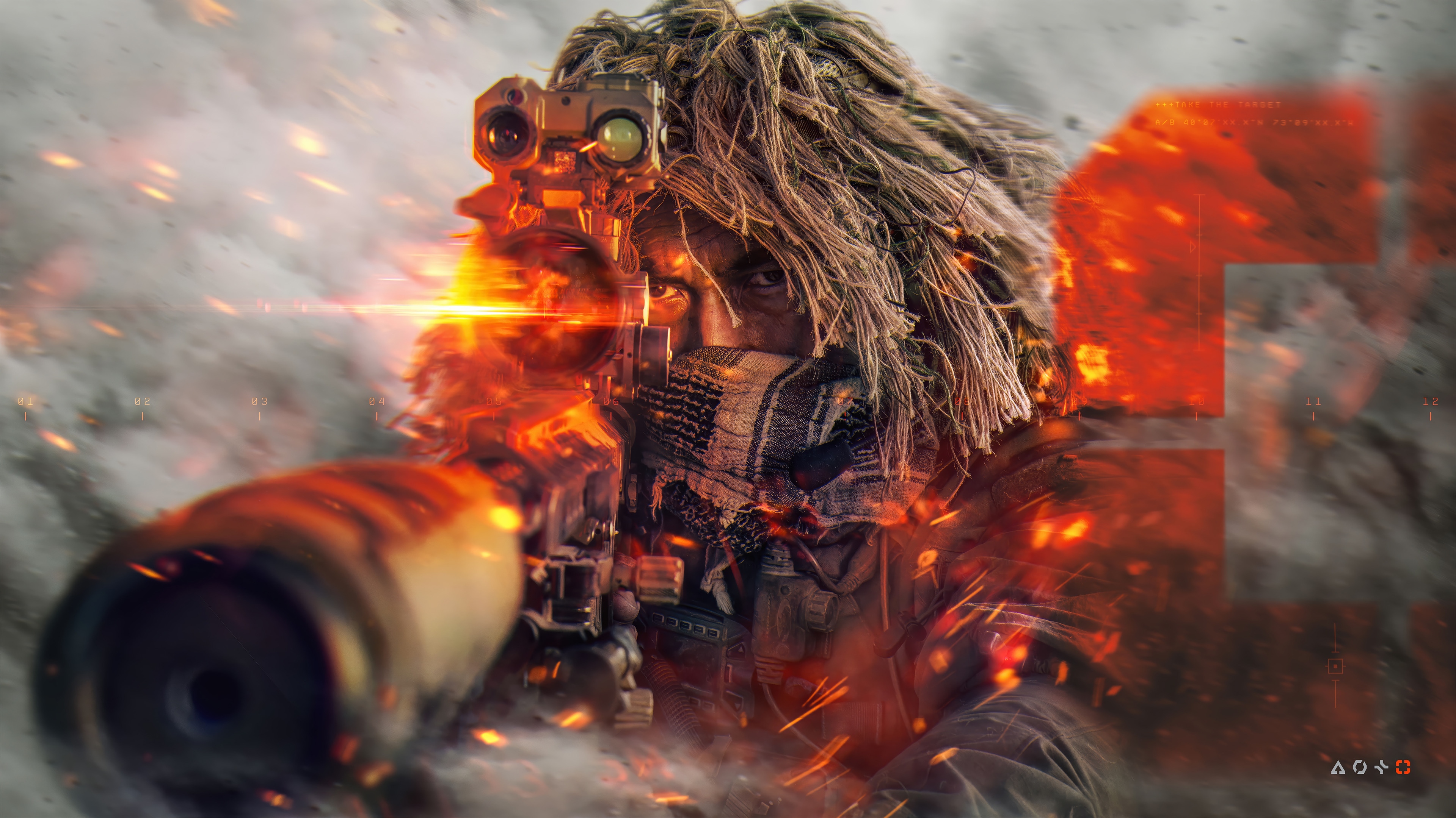 Battlefield 6 Soldier Sniper Rifle 4K HD Wallpaper