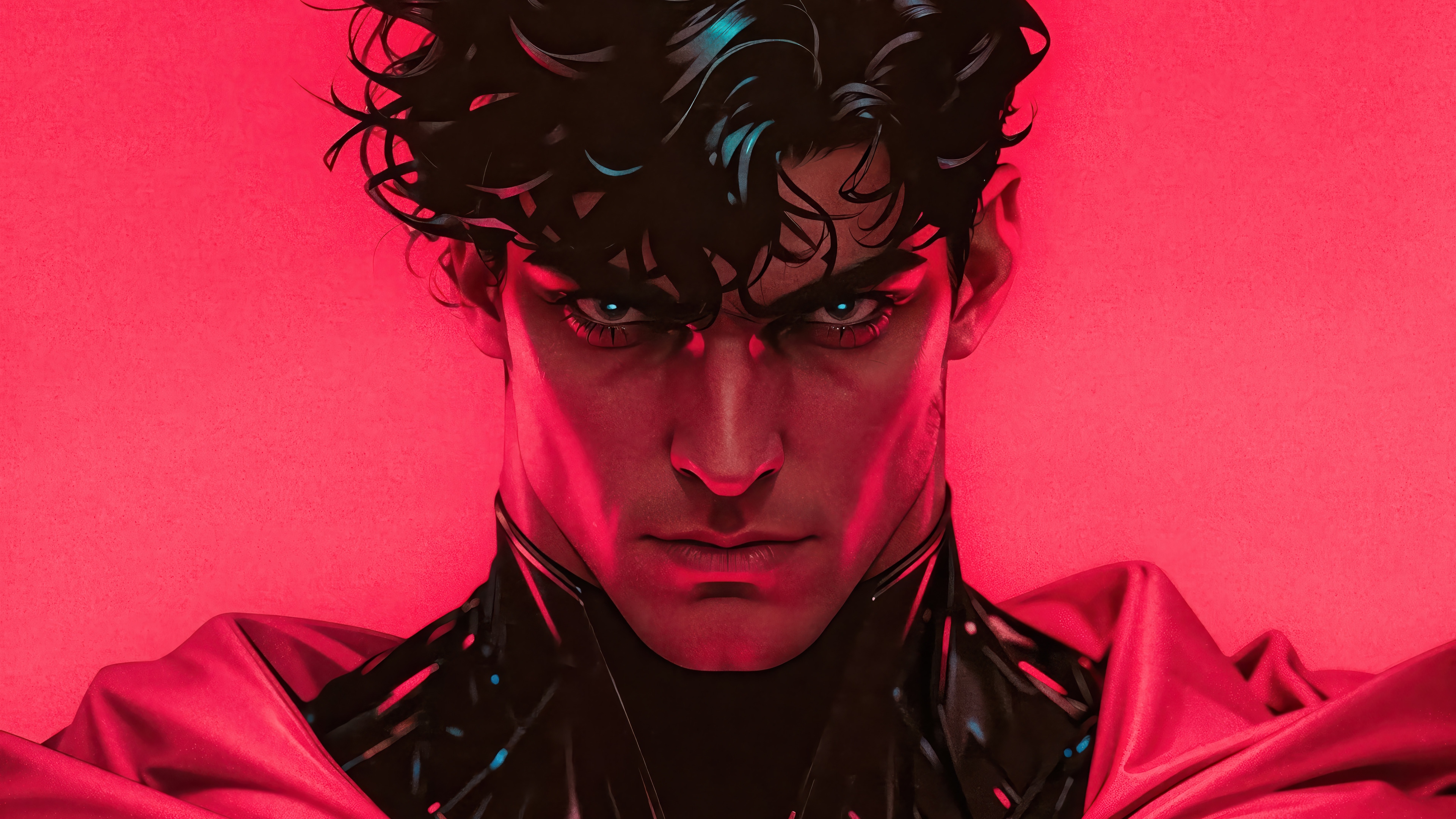DC Comics Superhero with Dark Hair and Blue Eyes HD Wallpaper
